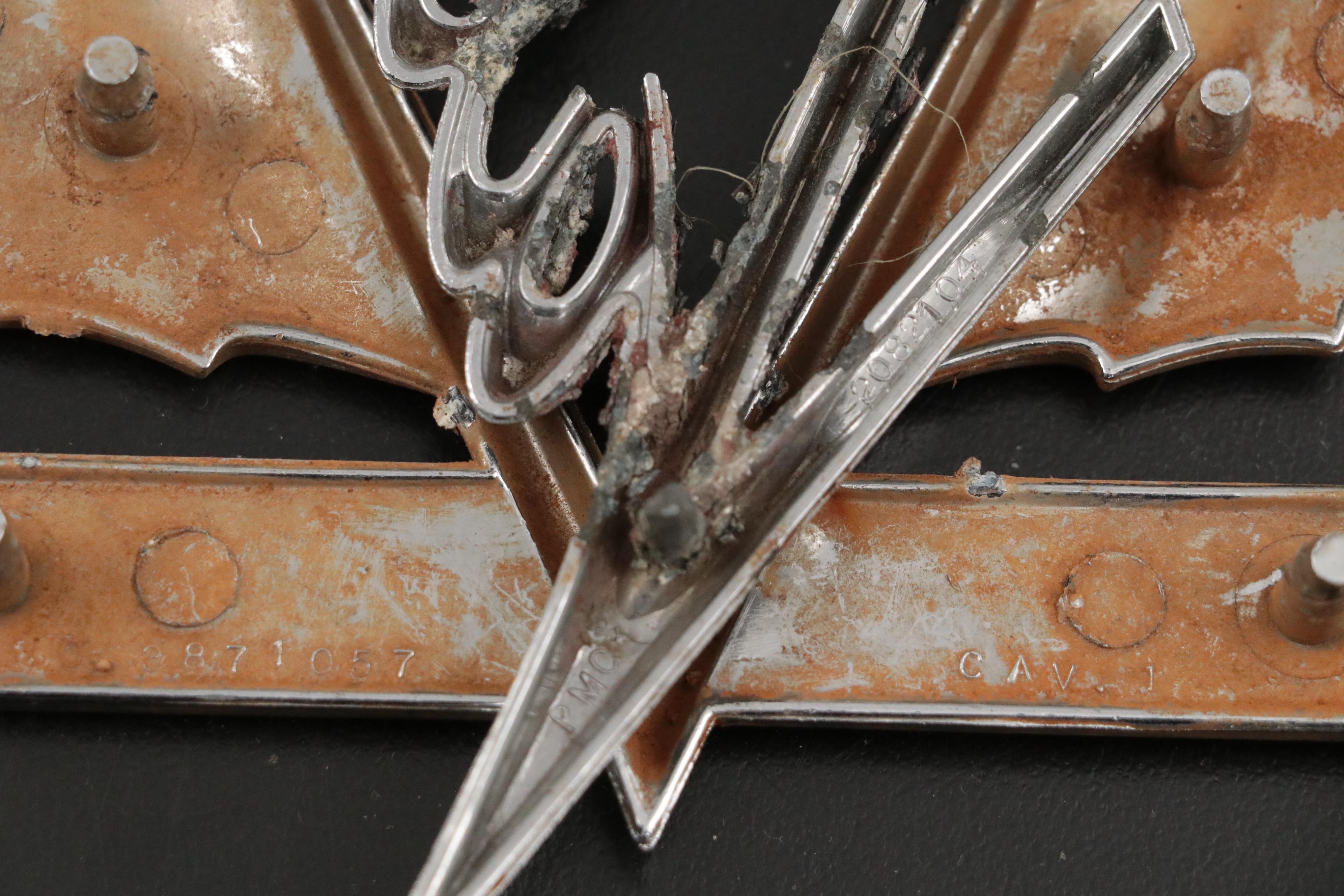 Ford, Chevrolet Corvette, Plymouth Valiant Metal Automotive Emblems