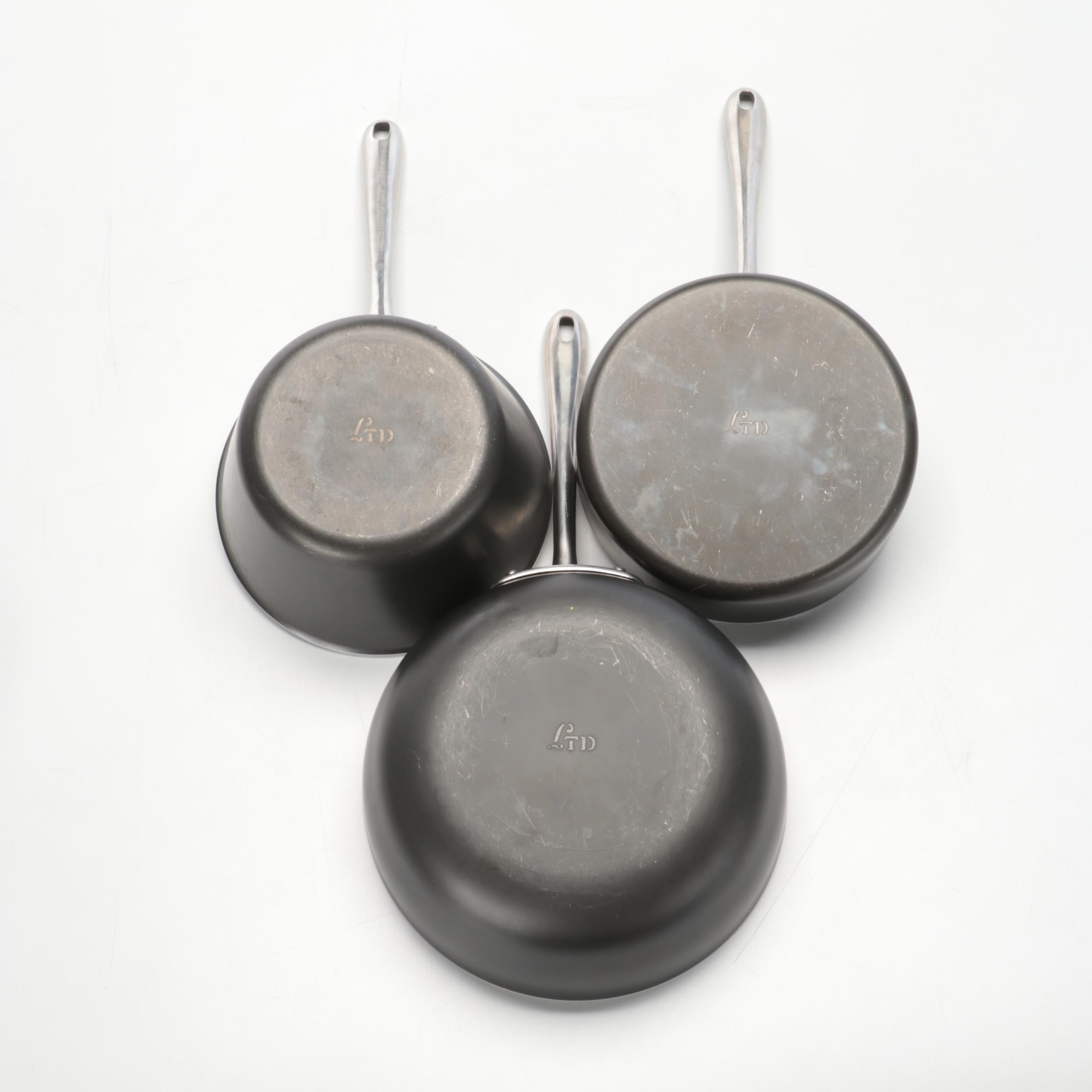 All-Clad Pots and Pans with Asparagus and Other Steamer Inserts