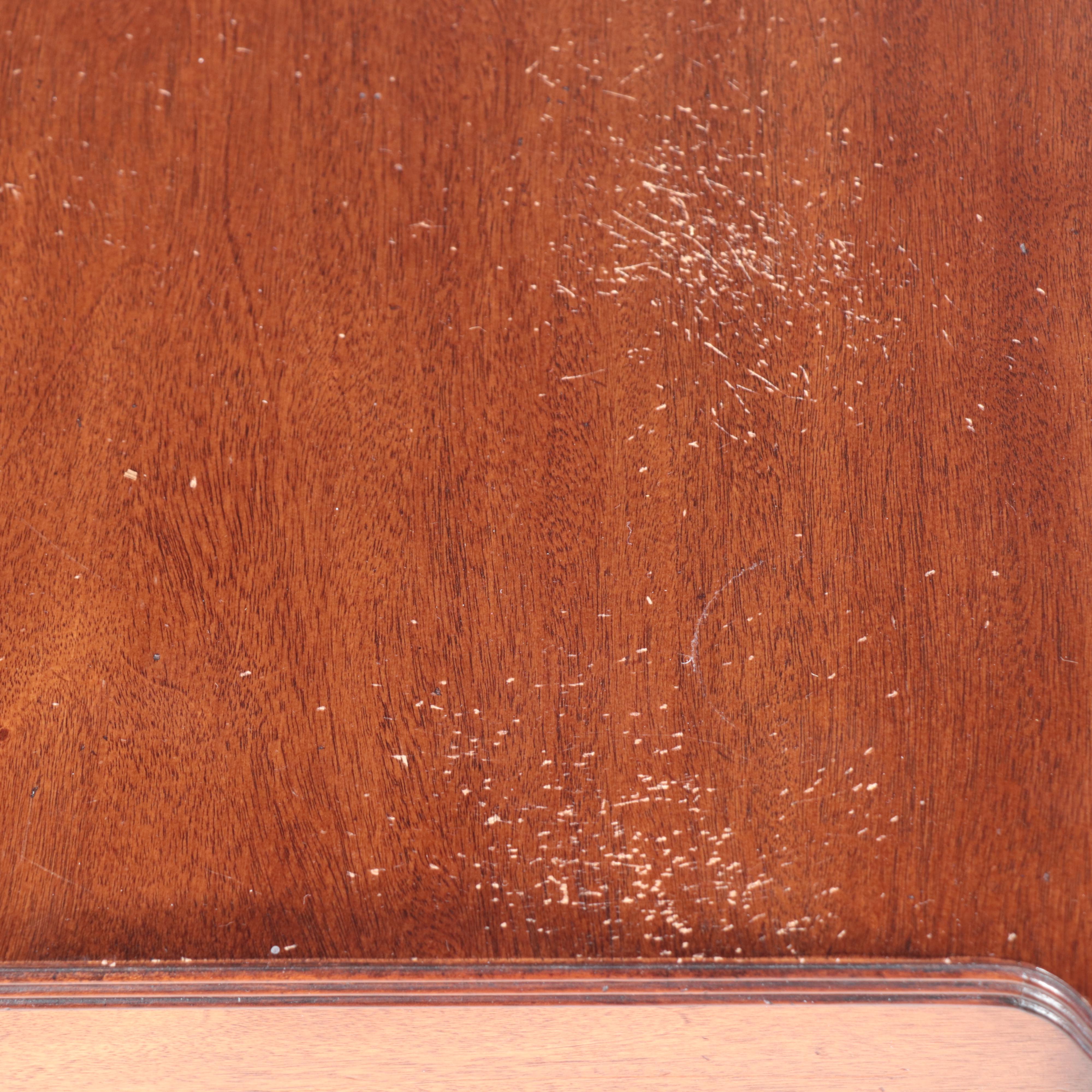 Pair of Ethan Allen "Newport" Federal Style Mahogany Two-Drawer Nightstands