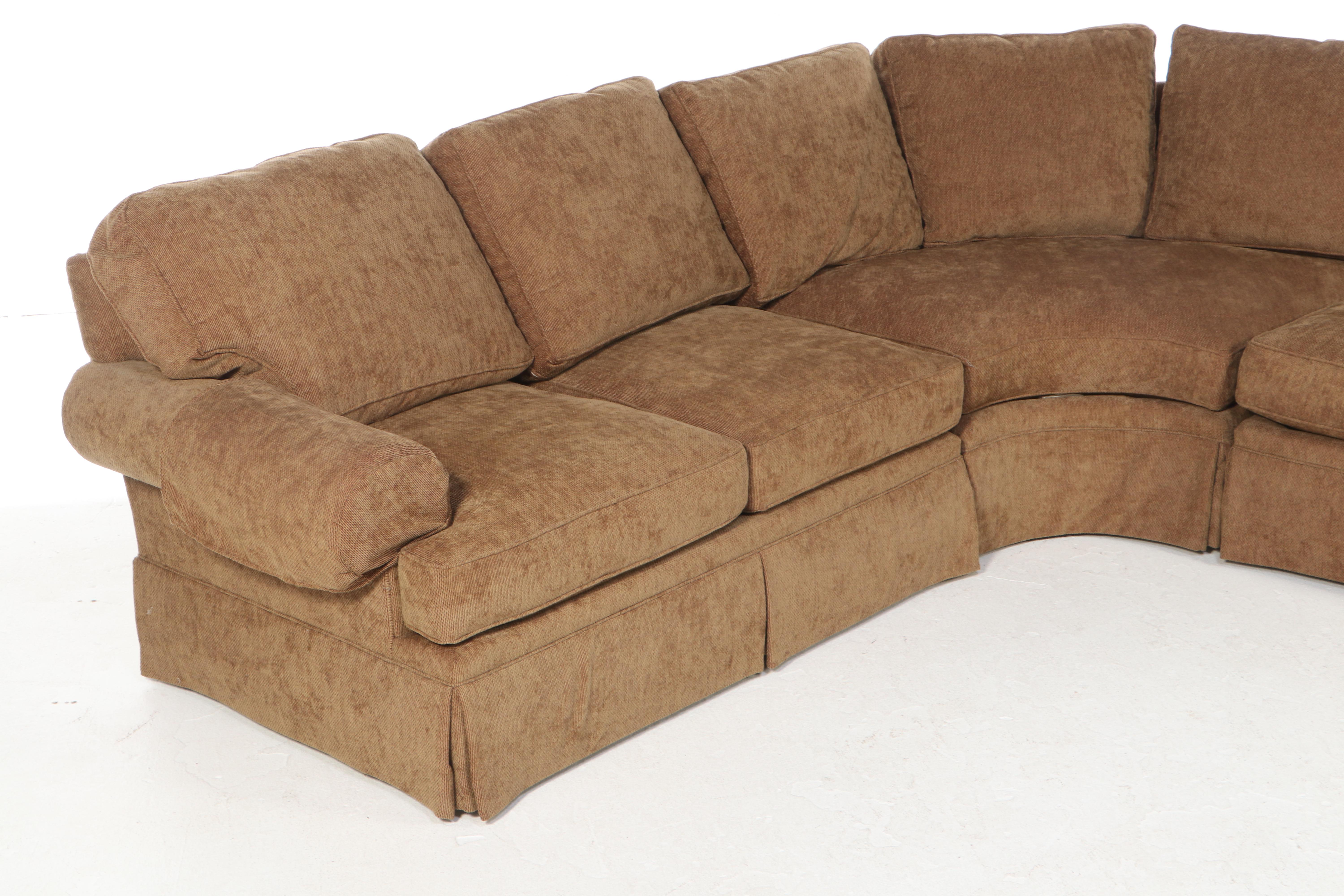 Three-Piece Henredon Custom-Upholstered Sectional Sofa