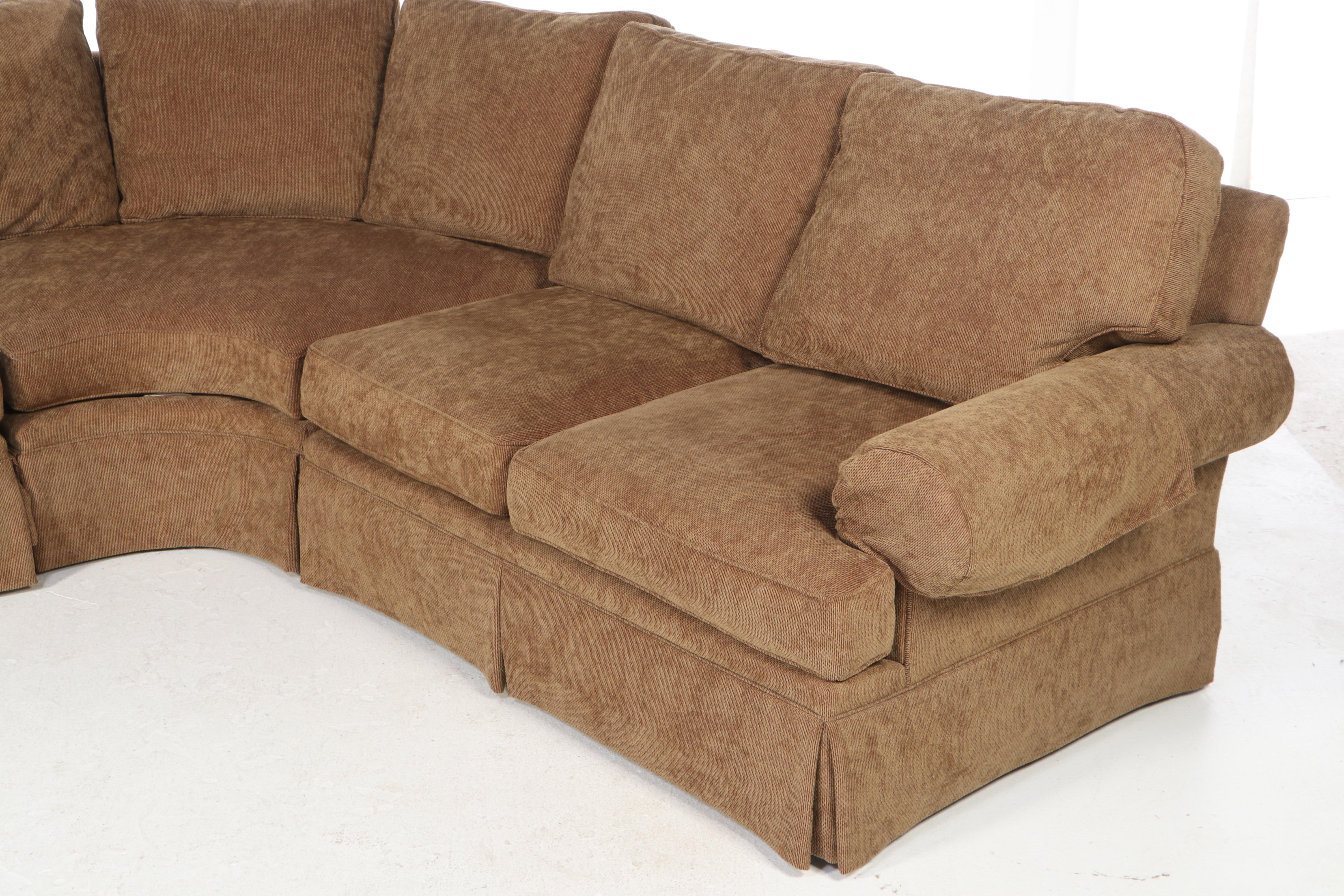 Three-Piece Henredon Custom-Upholstered Sectional Sofa