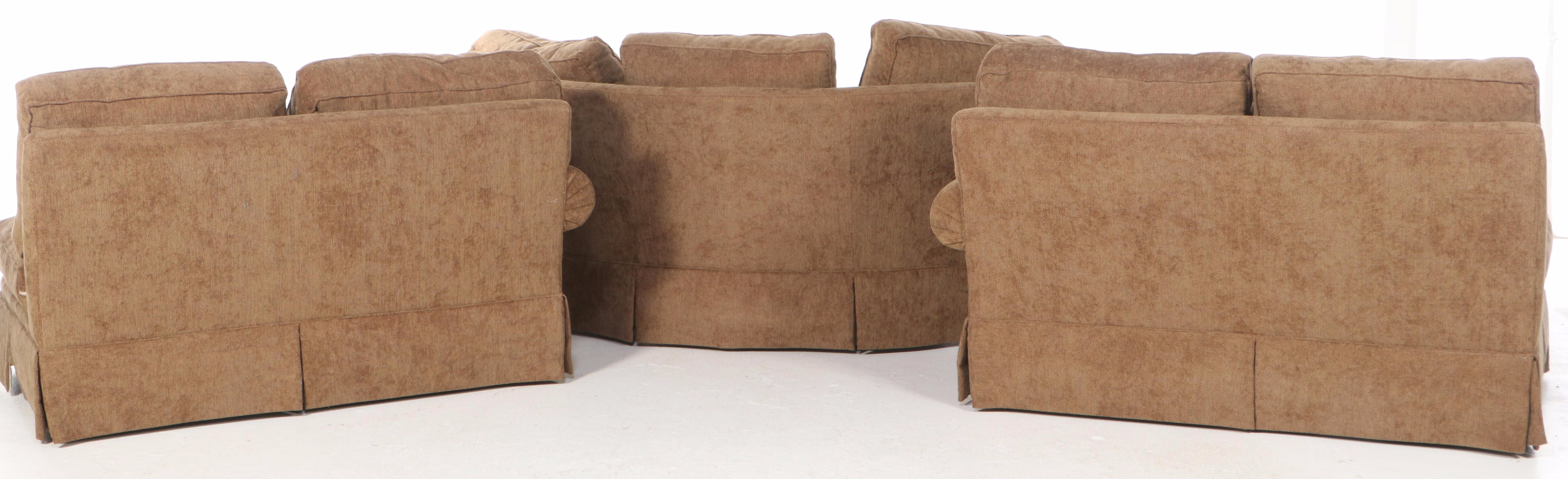 Three-Piece Henredon Custom-Upholstered Sectional Sofa