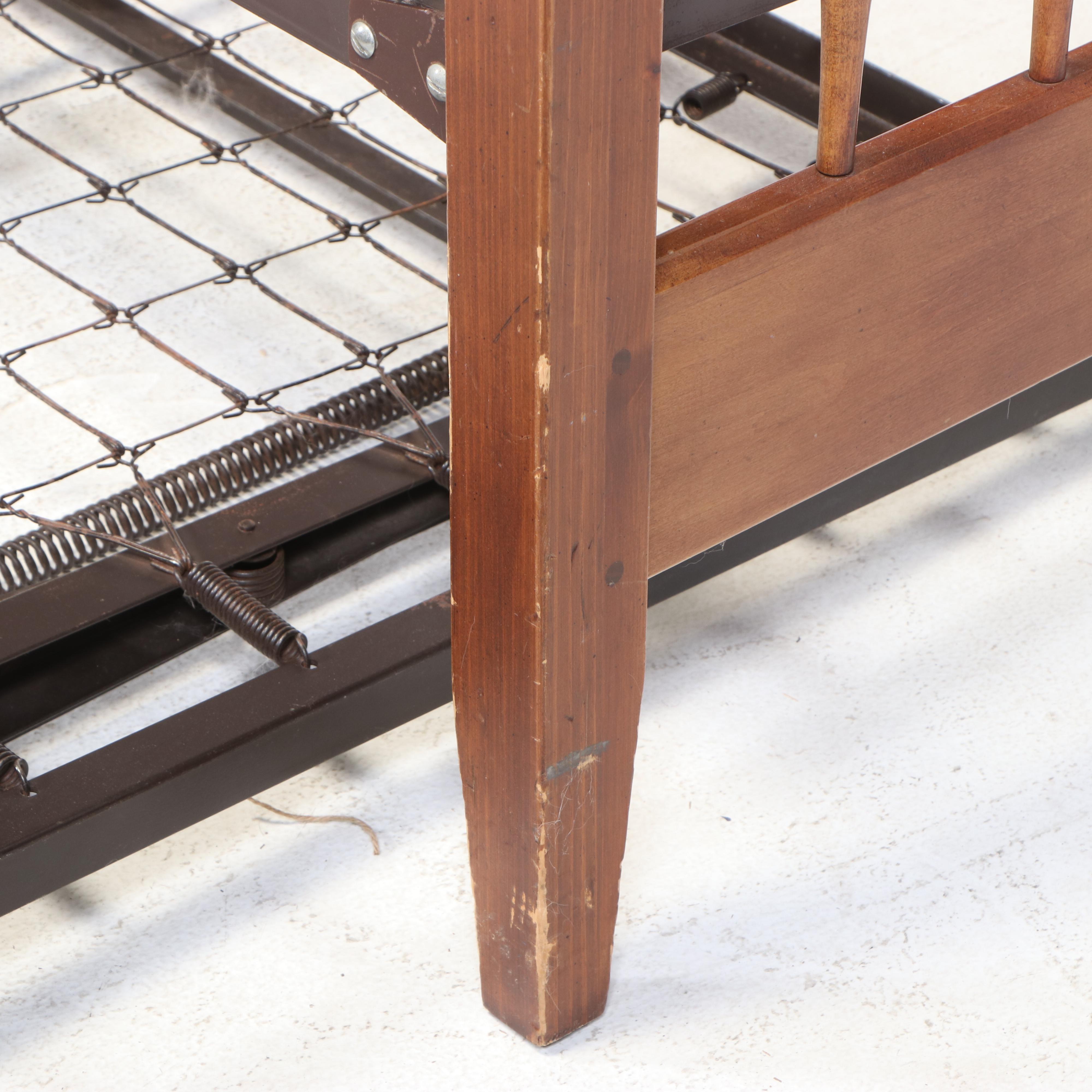 Ethan Allen Twin Size Day Bed with Trundle, Late 20th Century