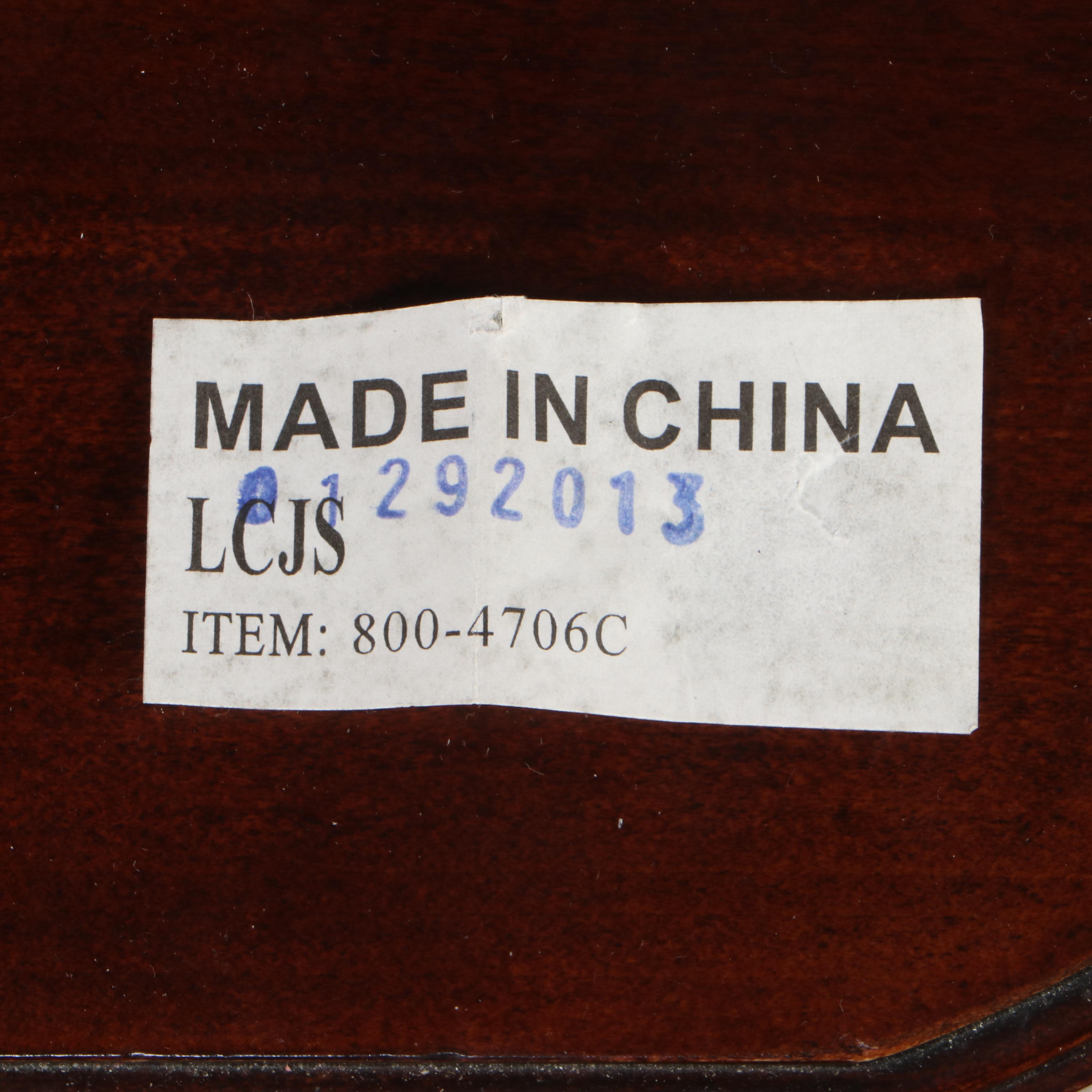 Lacquer Craft Mfg. Co. Louis Philippe Style King Size Sleigh Bed Frame