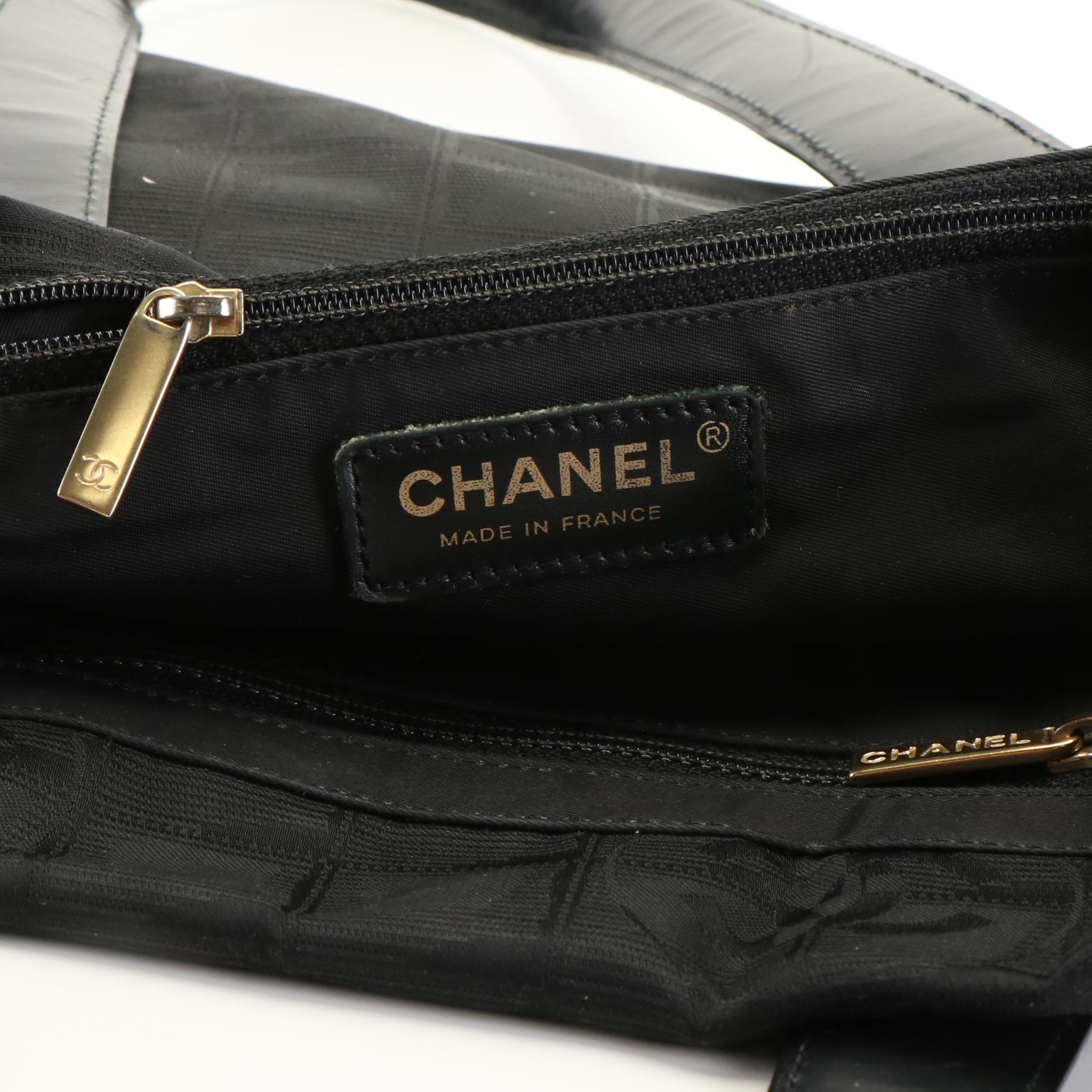 Chanel Travel Line Black Nylon Tote Bag