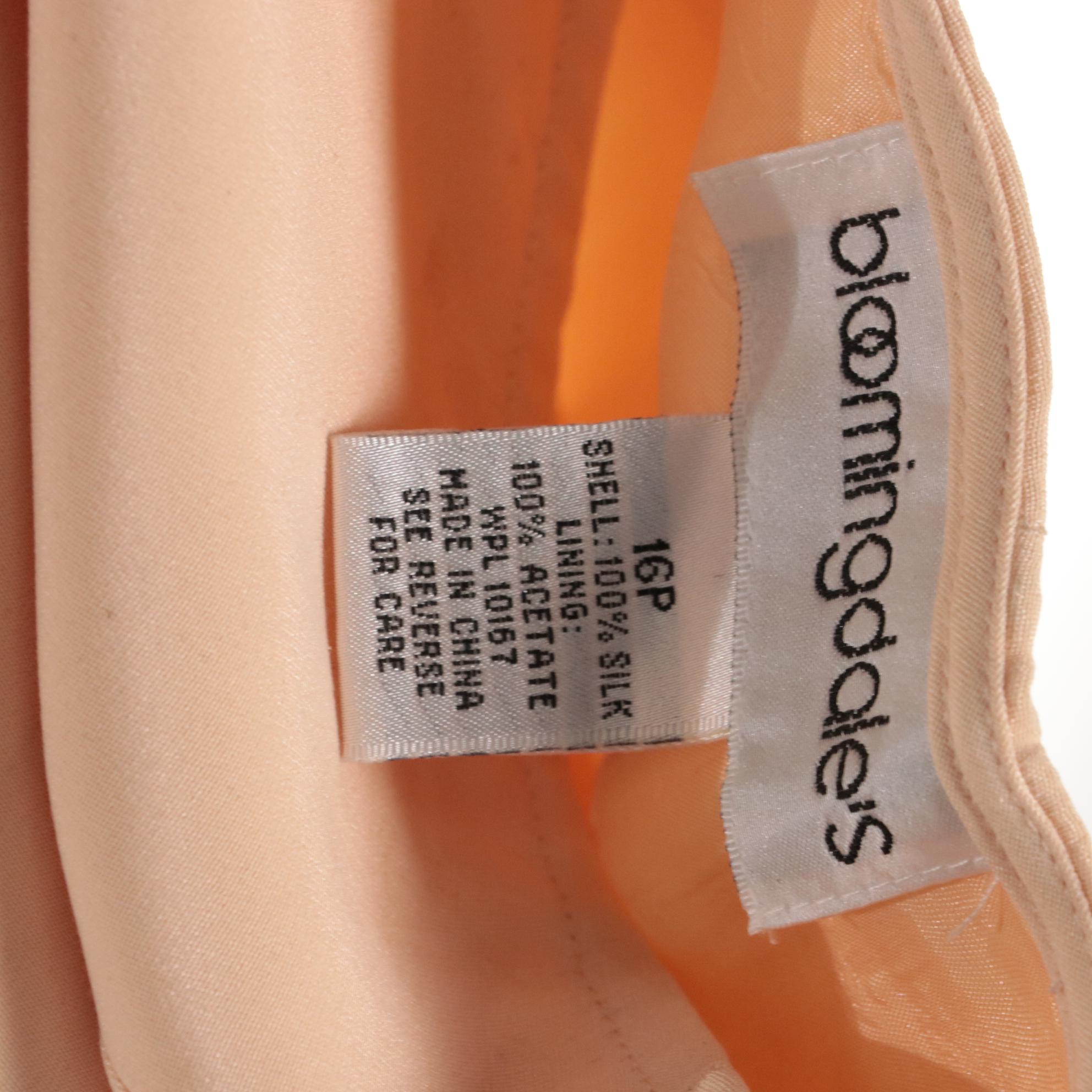 Bloomingdale's Two-Piece and Three-Piece Silk Pant Suits