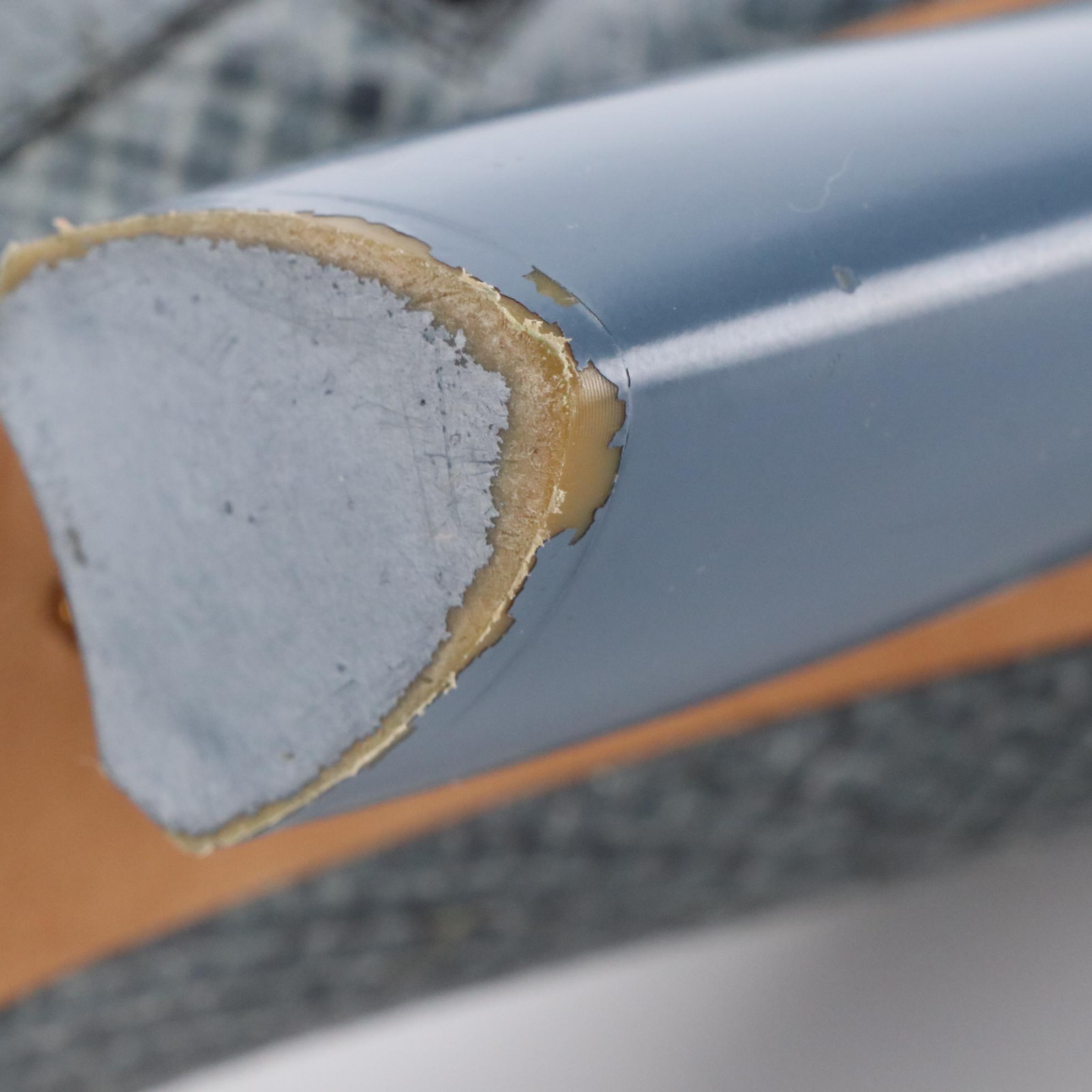 Prada Black Suede Knee-High Boots With Blue Python Trim