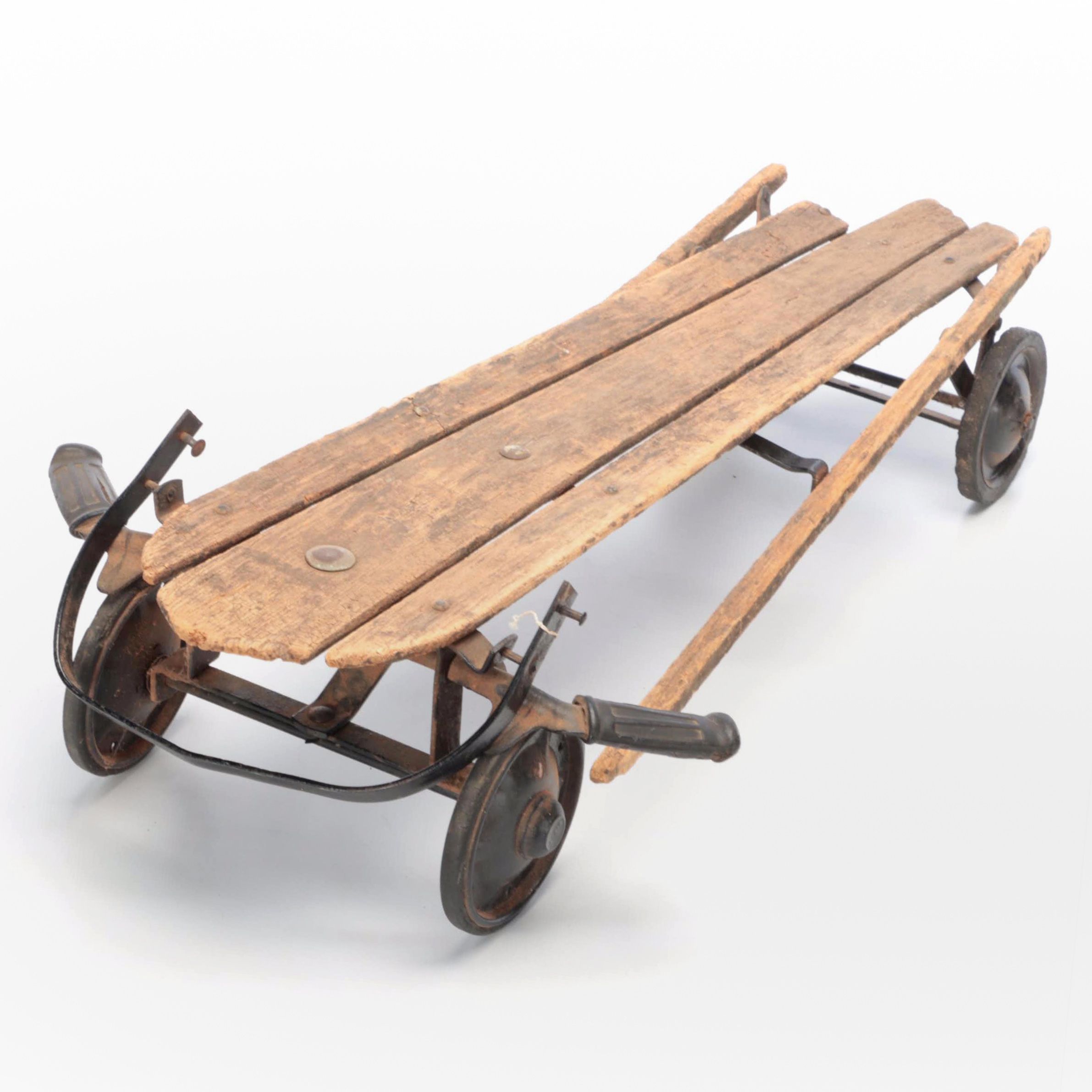 Wooden Racer Sled, Mid-20th Century