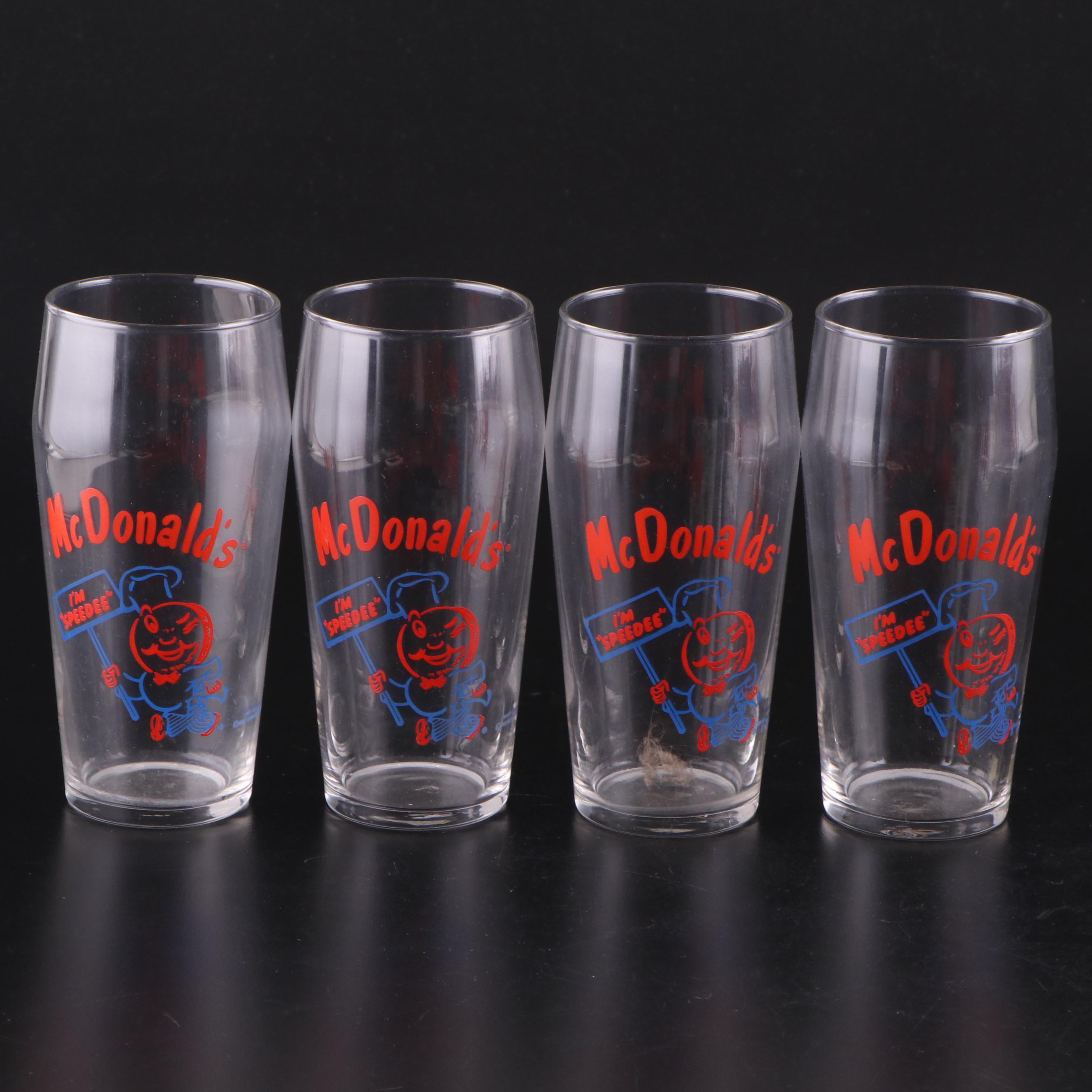 Burger King, McDonald's, and Disney Themed Glassware, Late 20th C.