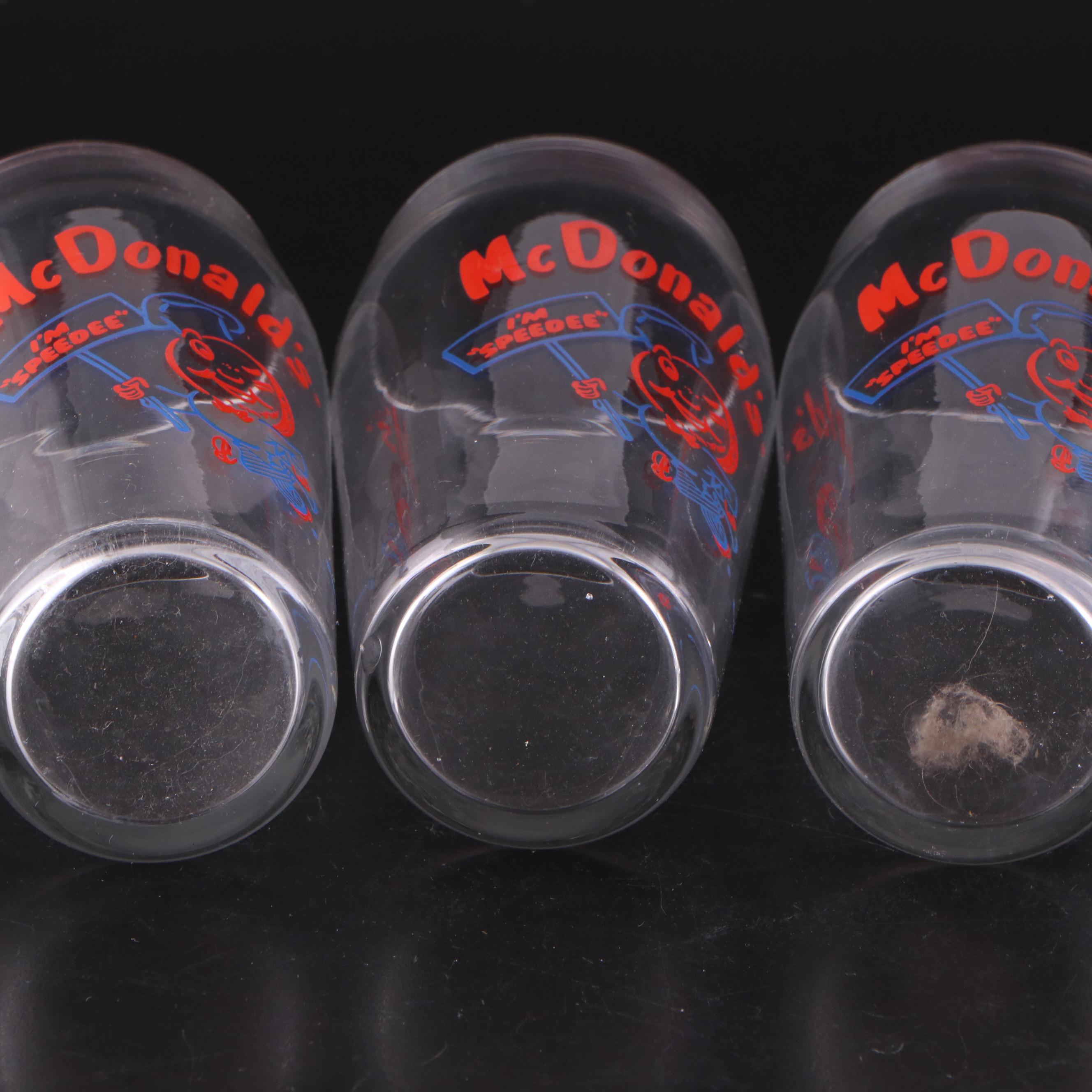 Burger King, McDonald's, and Disney Themed Glassware, Late 20th C.