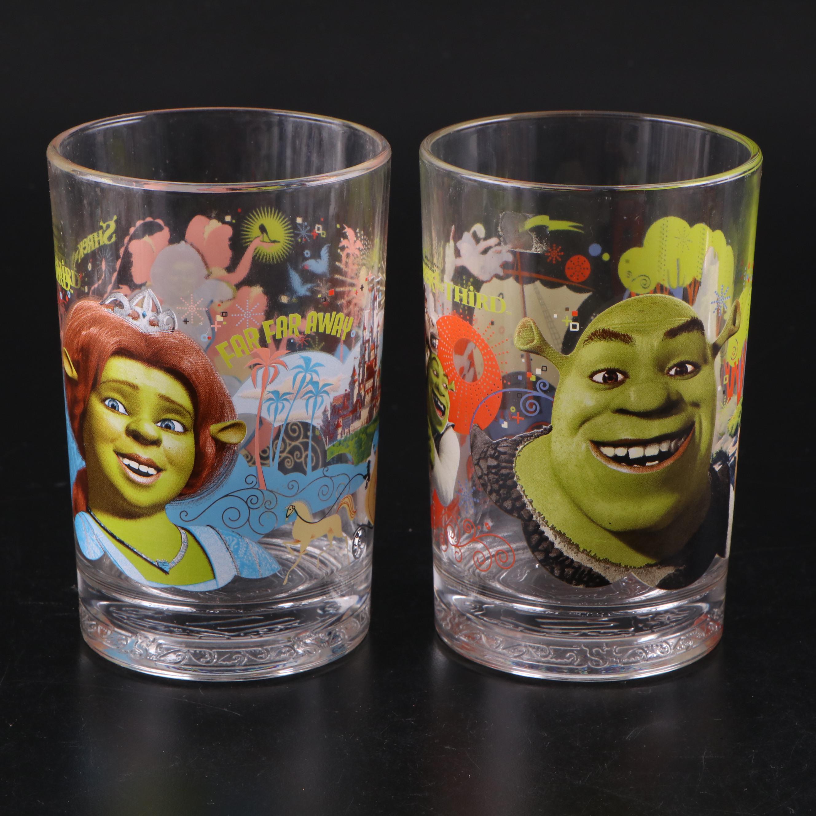 Burger King, McDonald's, and Disney Themed Glassware, Late 20th C.