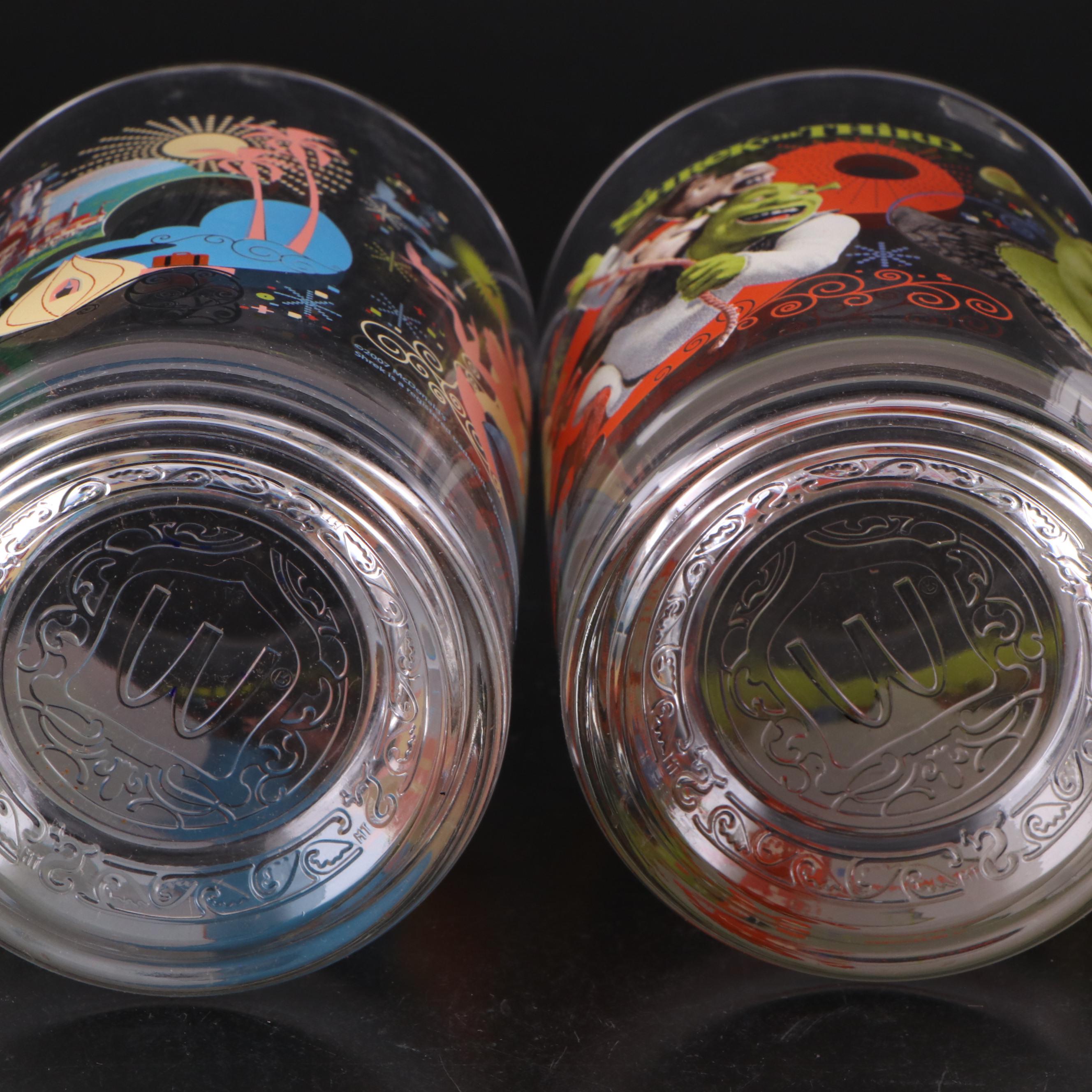 Burger King, McDonald's, and Disney Themed Glassware, Late 20th C.