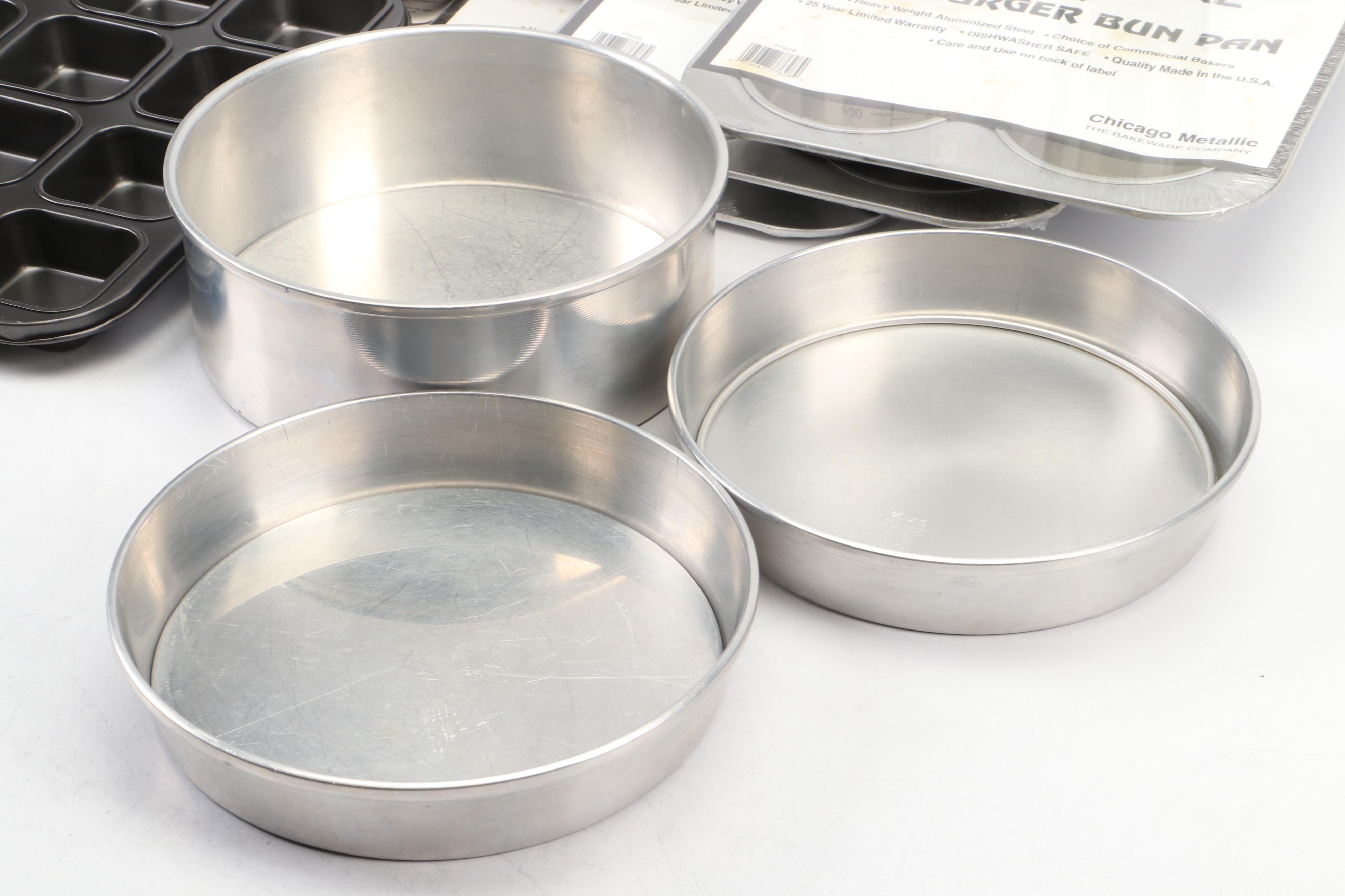 Chicago Metallic Metal Hamburger Bun Pans and Hot Dog Pans with More