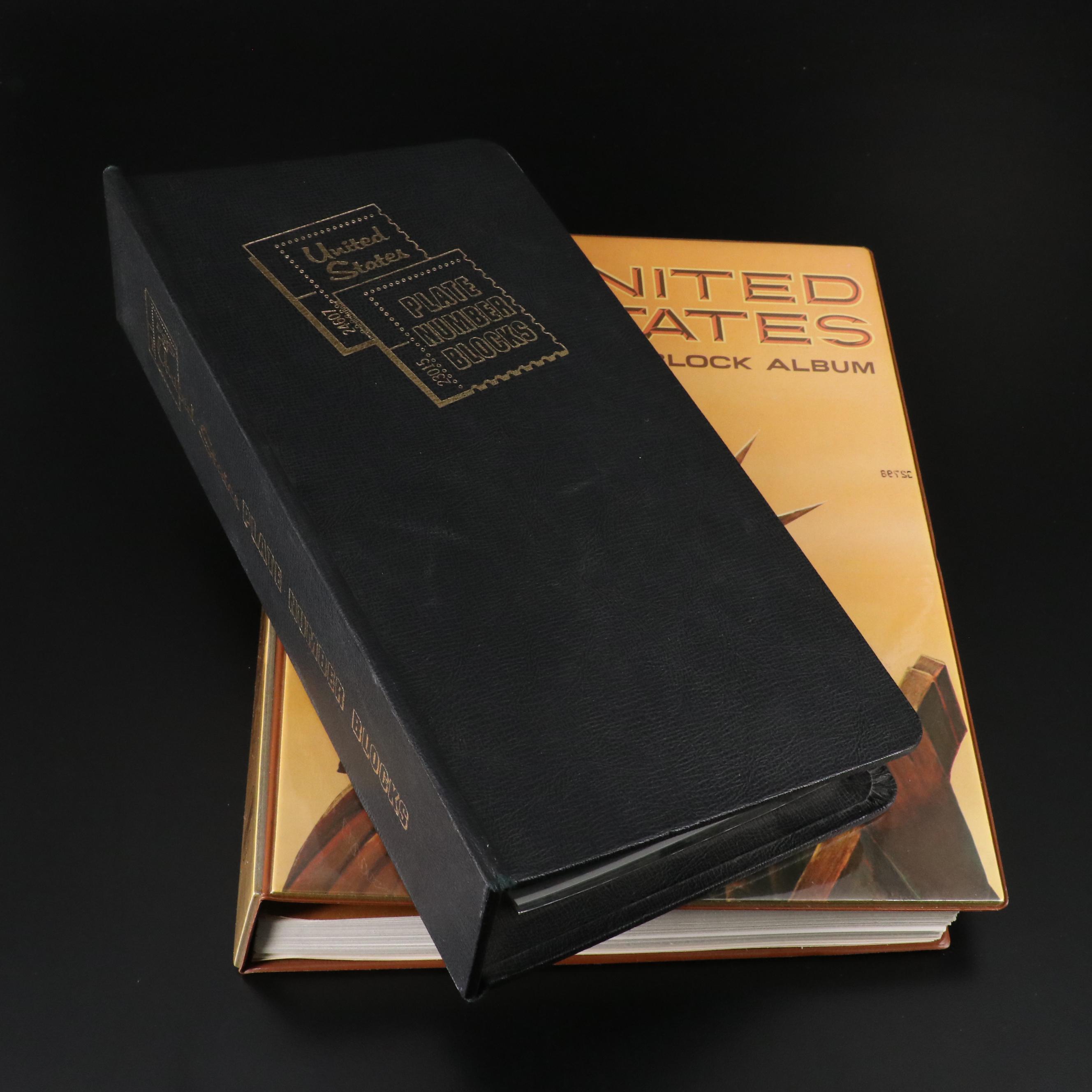 Two Albums of U.S. Plate Blocks