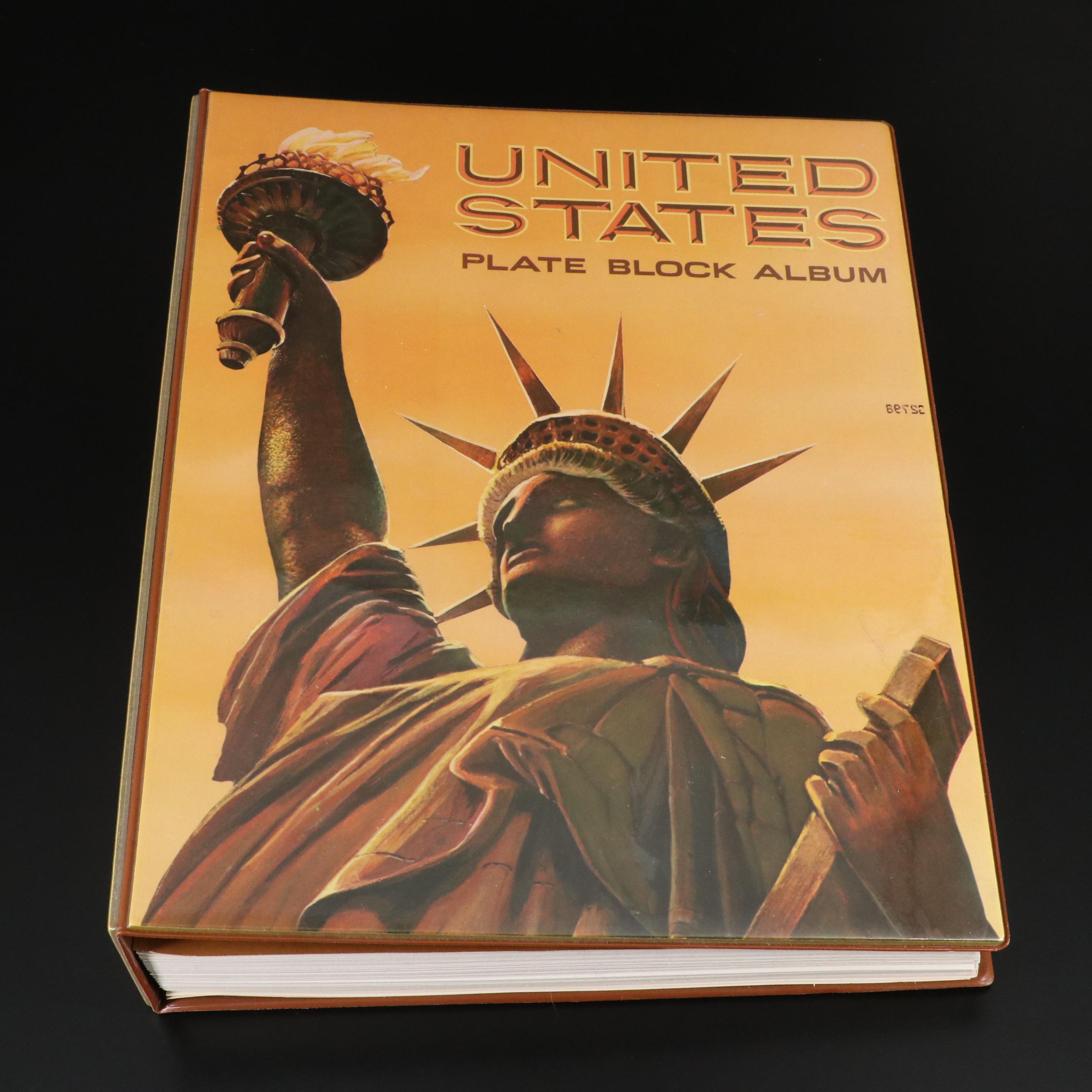 Two Albums of U.S. Plate Blocks