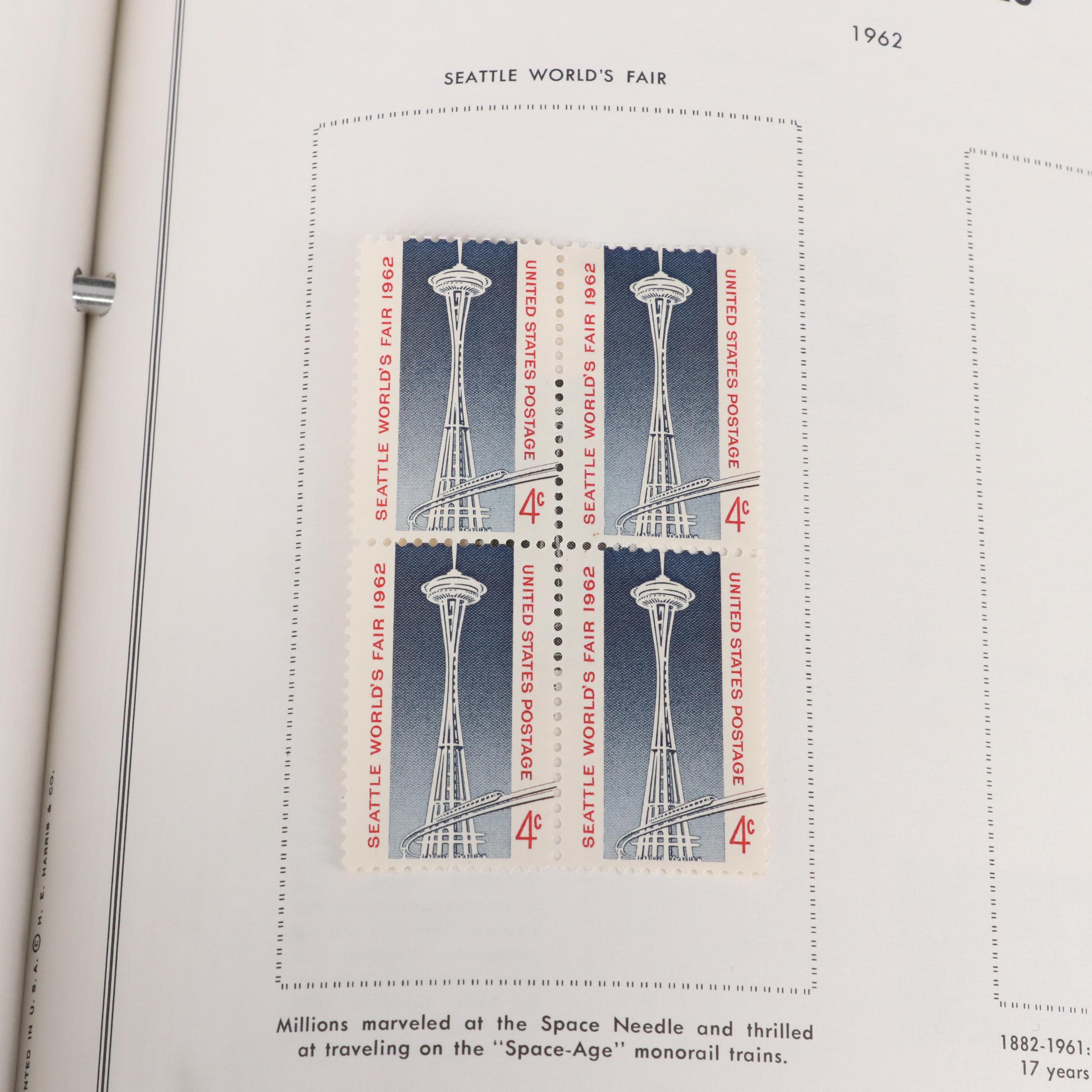 Two Albums of U.S. Plate Blocks