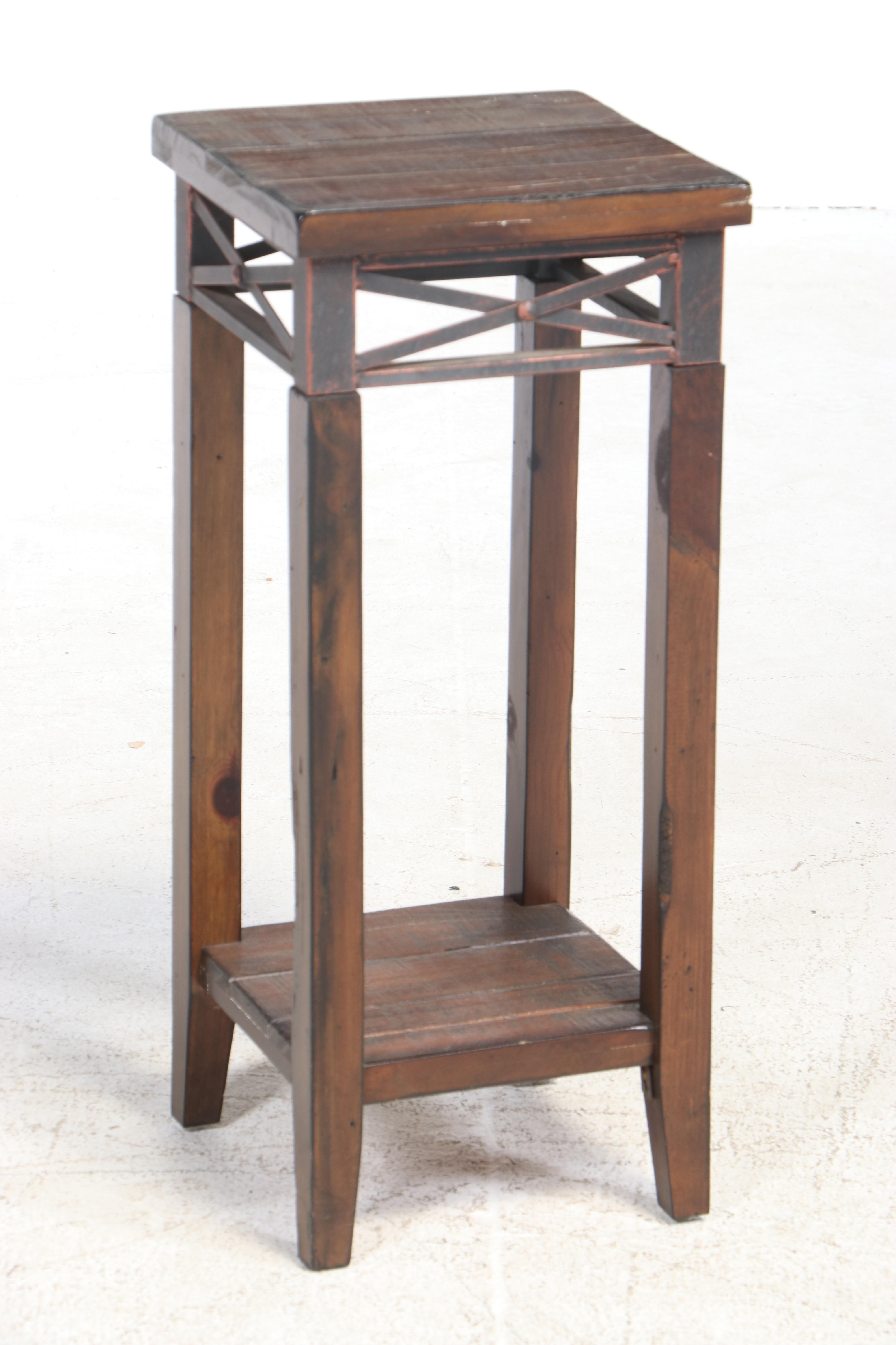 Industrial Style Three-Tier Shelving Unit Plus Stand, Incl. Hobby Lobby