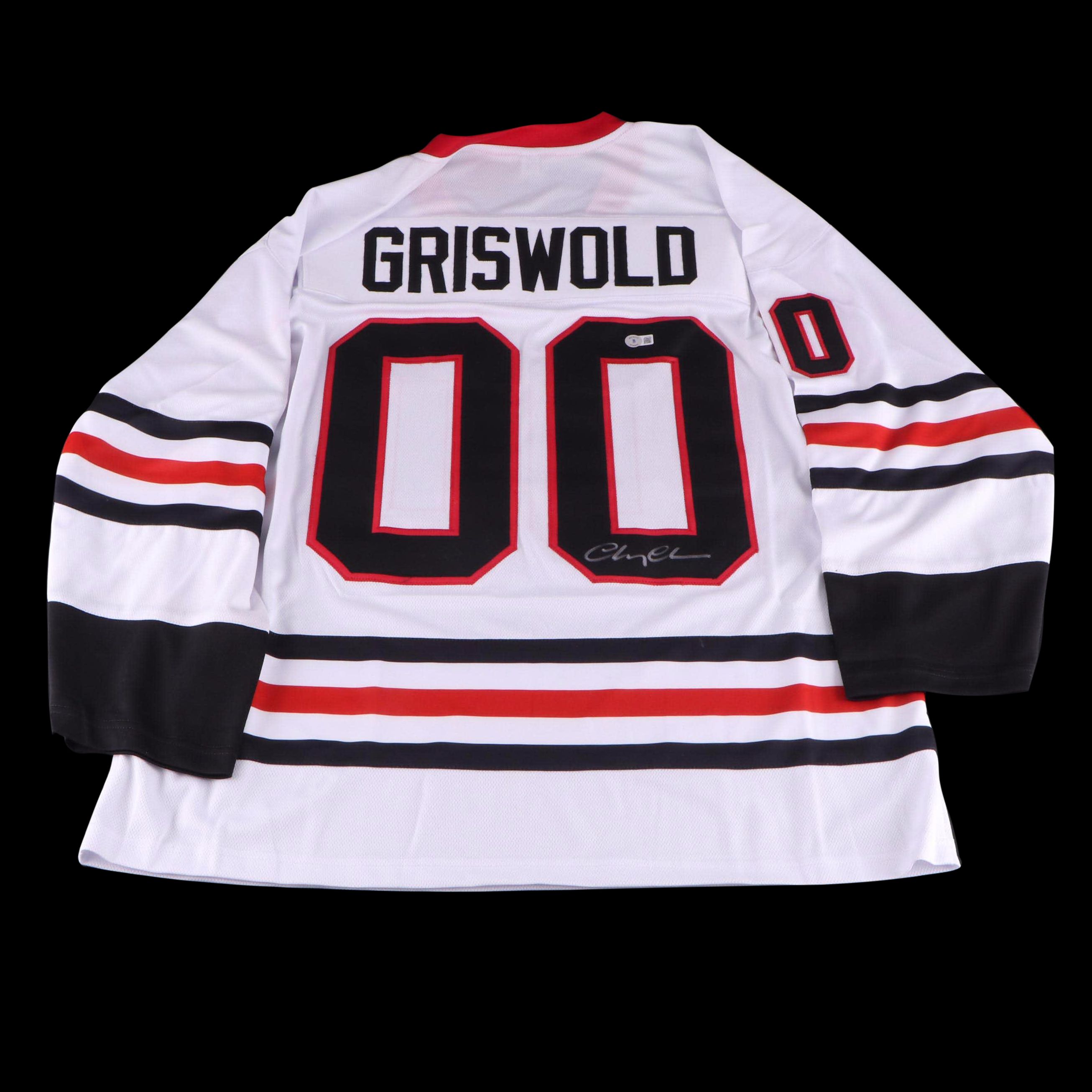 Chevy Chase Signed "Christmas Vacation" Clark Griswold Hockey Jersey