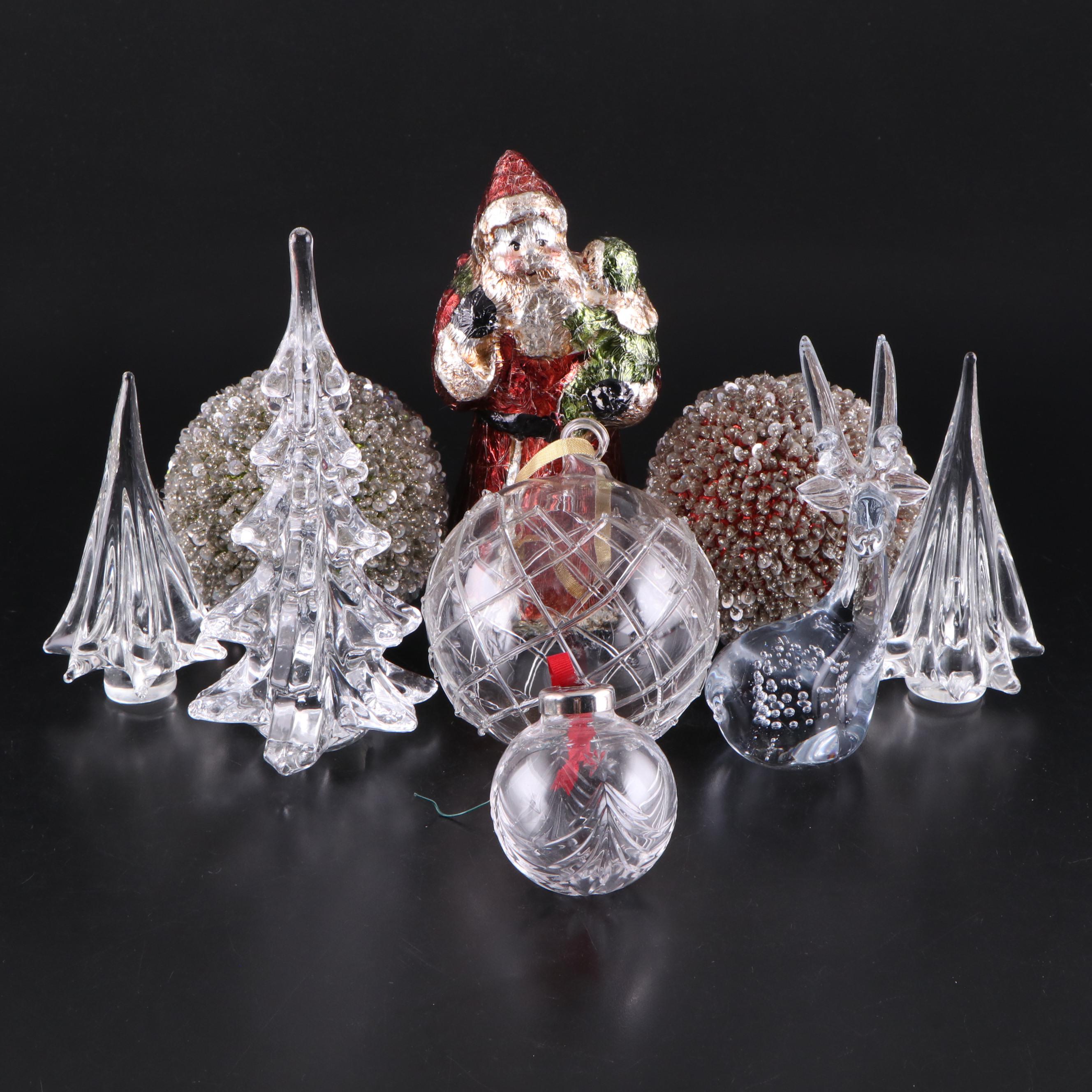 Marquis By Waterford Crystal Ornament with More Christmas Decor