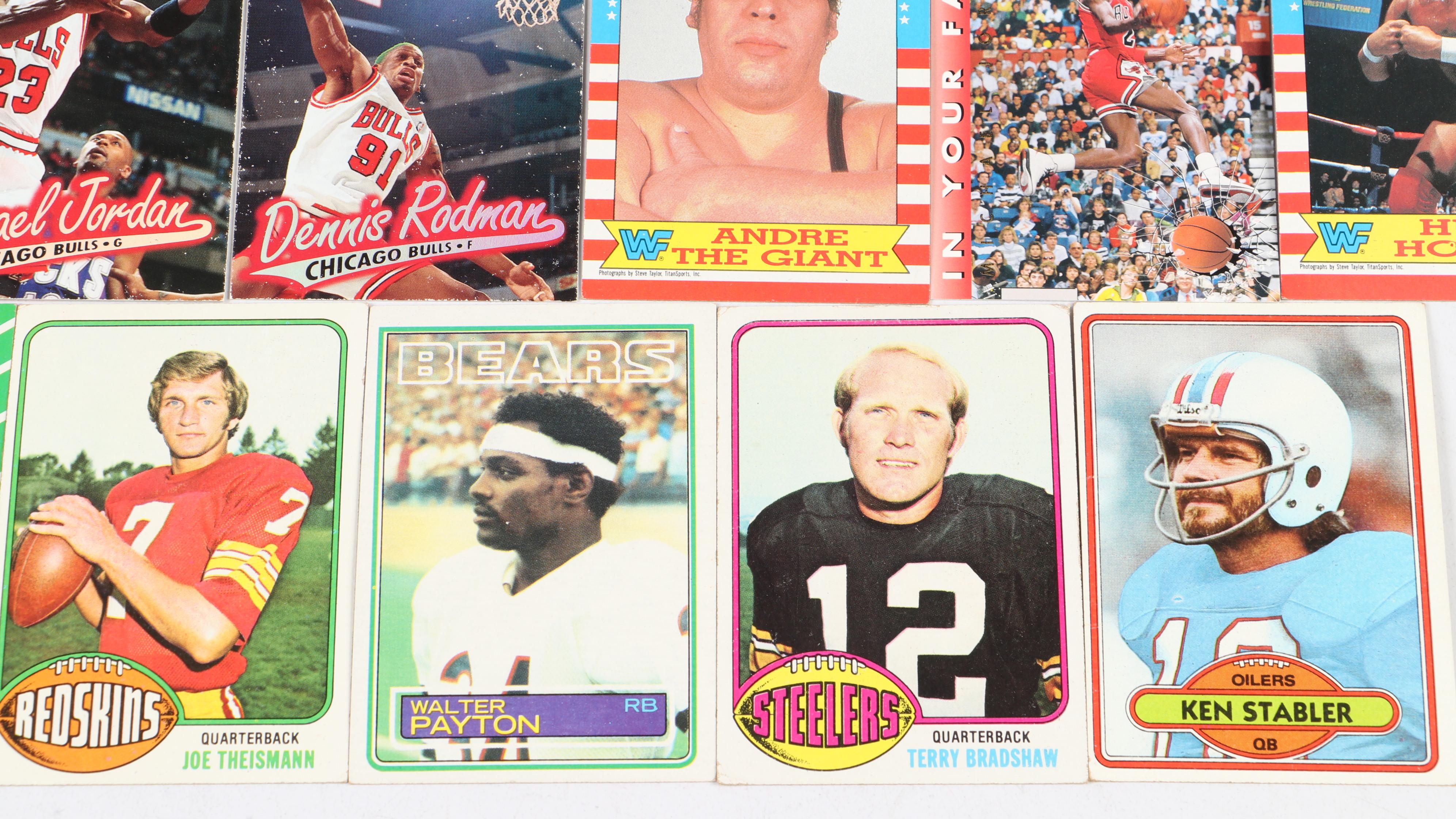 Topps with Other Sports and Comic Cards Featuring Undertaker Rookie and More