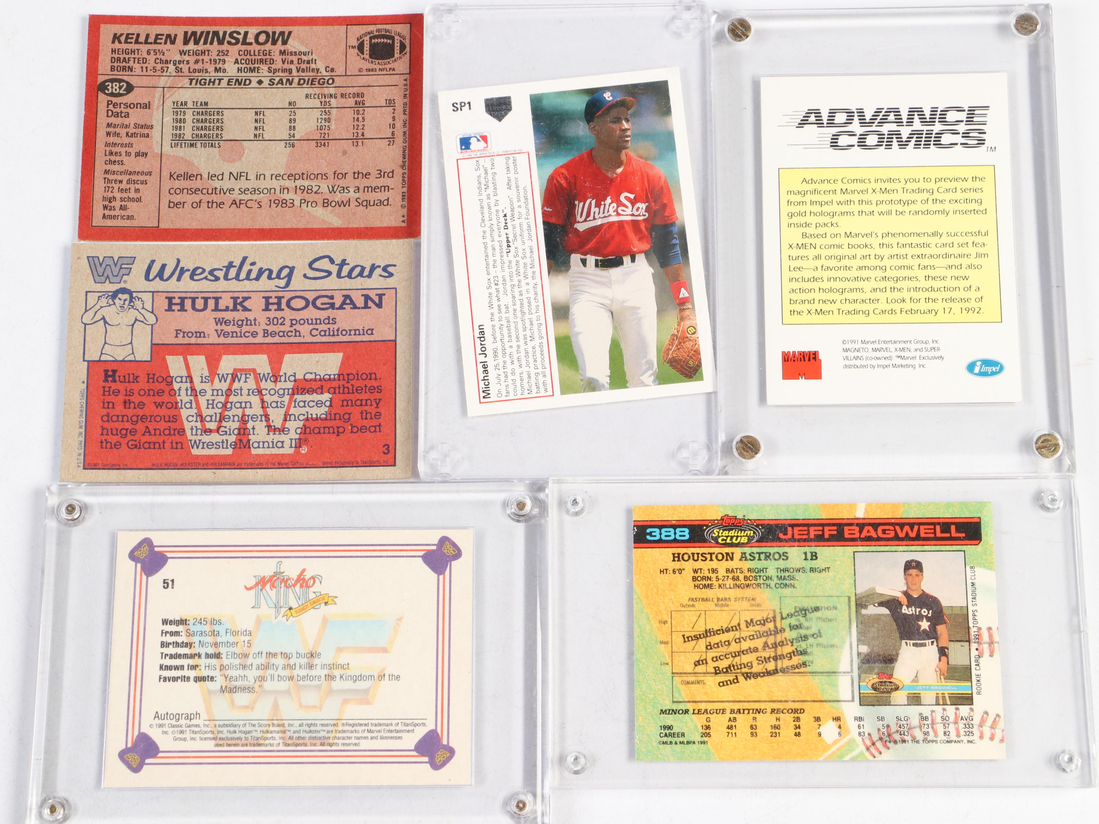 Topps with Other Sports and Comic Cards Featuring Undertaker Rookie and More