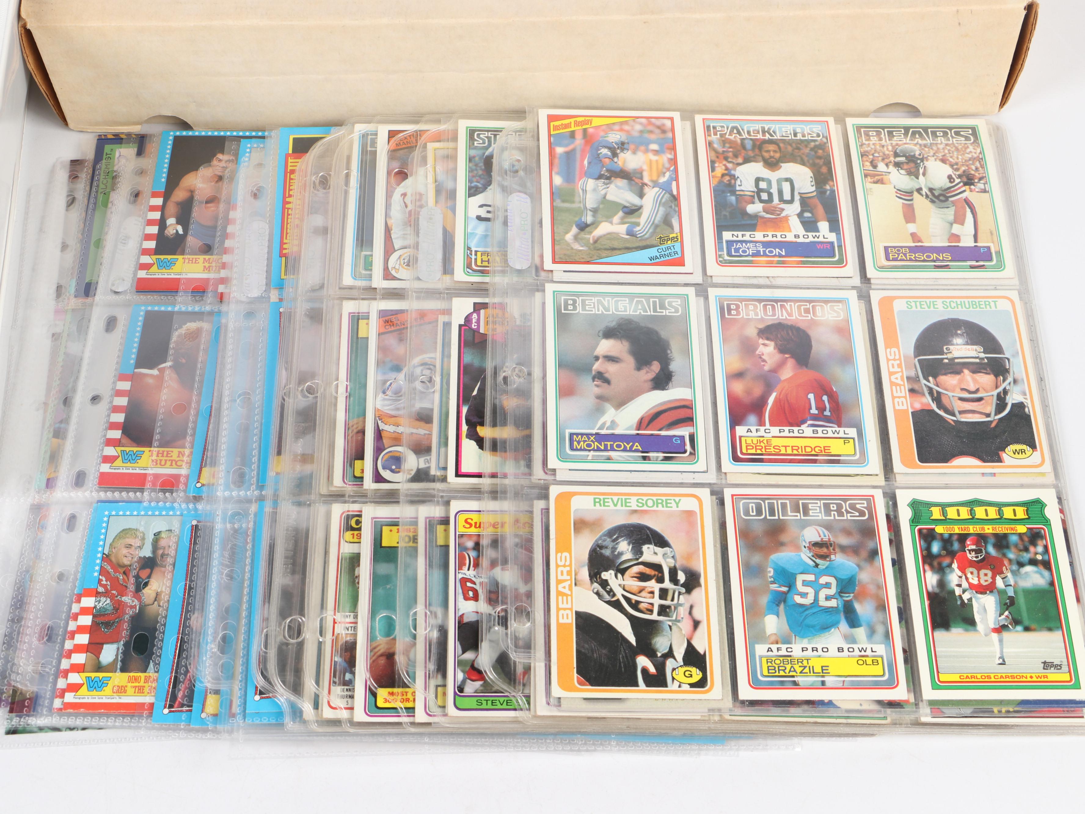 Topps with Other Sports and Comic Cards Featuring Undertaker Rookie and More