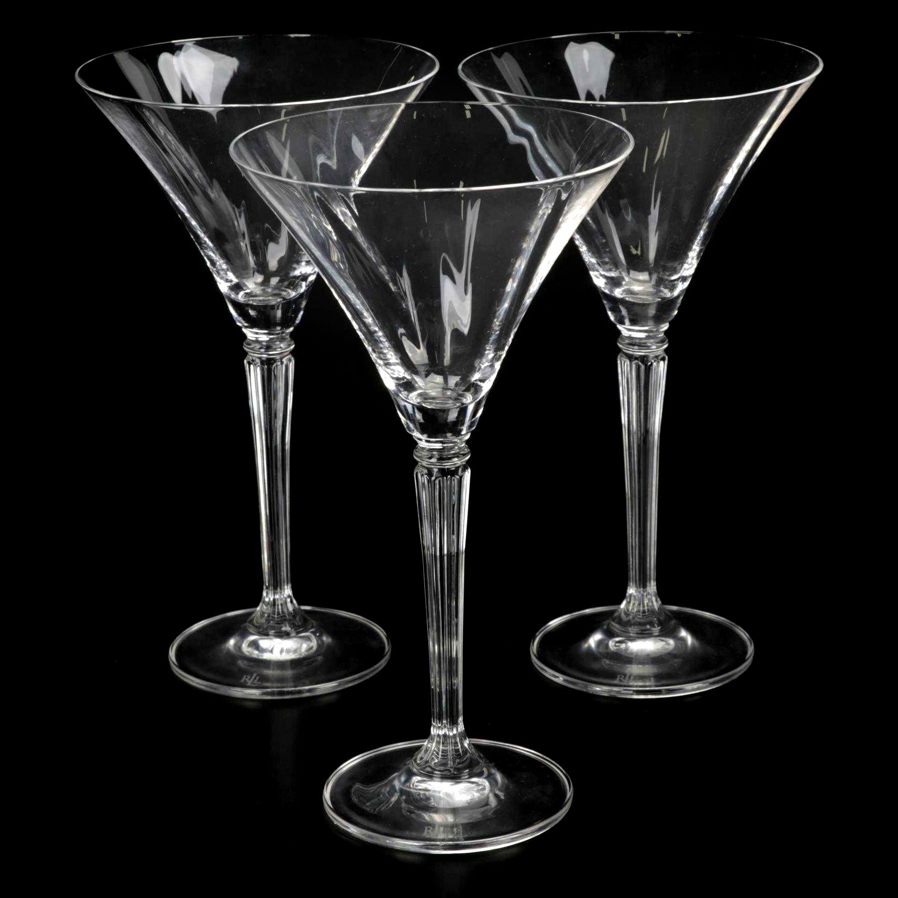 Ralph Lauren "Garland" Martini Glasses, Set of Three