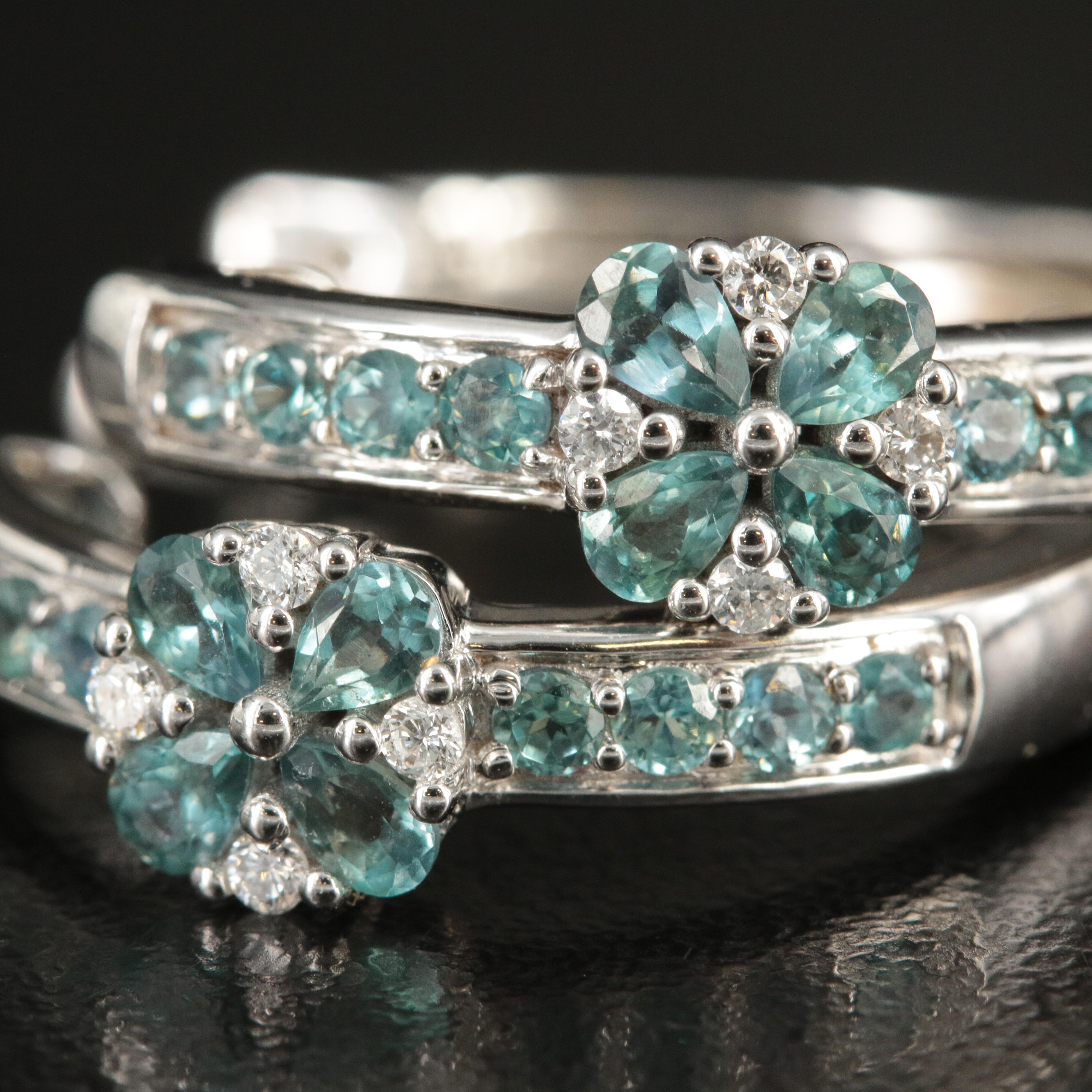 Chromia 18K Alexandrite and Diamond Hoop Earrings