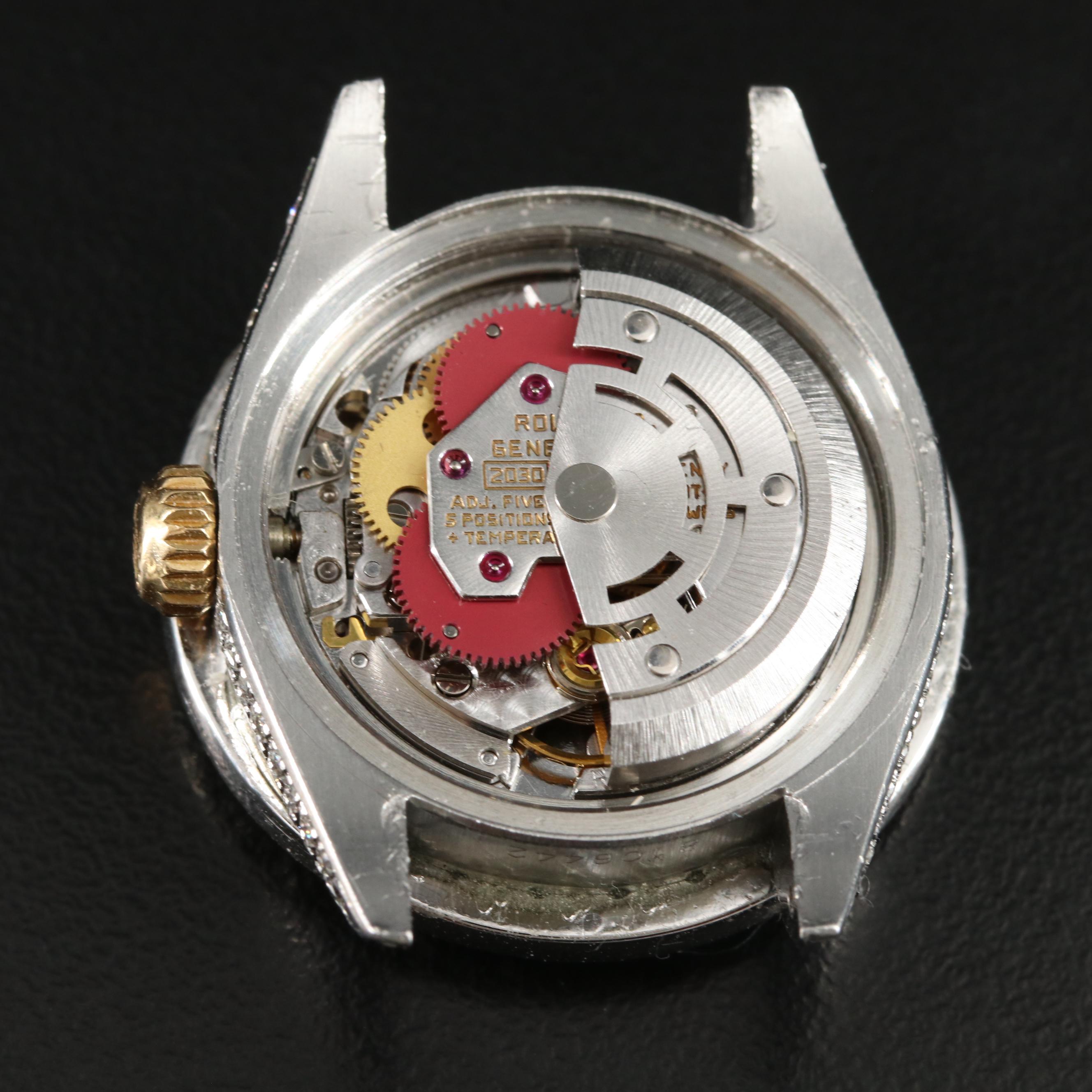 1983 Rolex Custom 2.68 CTW Diamond Datejust Watch