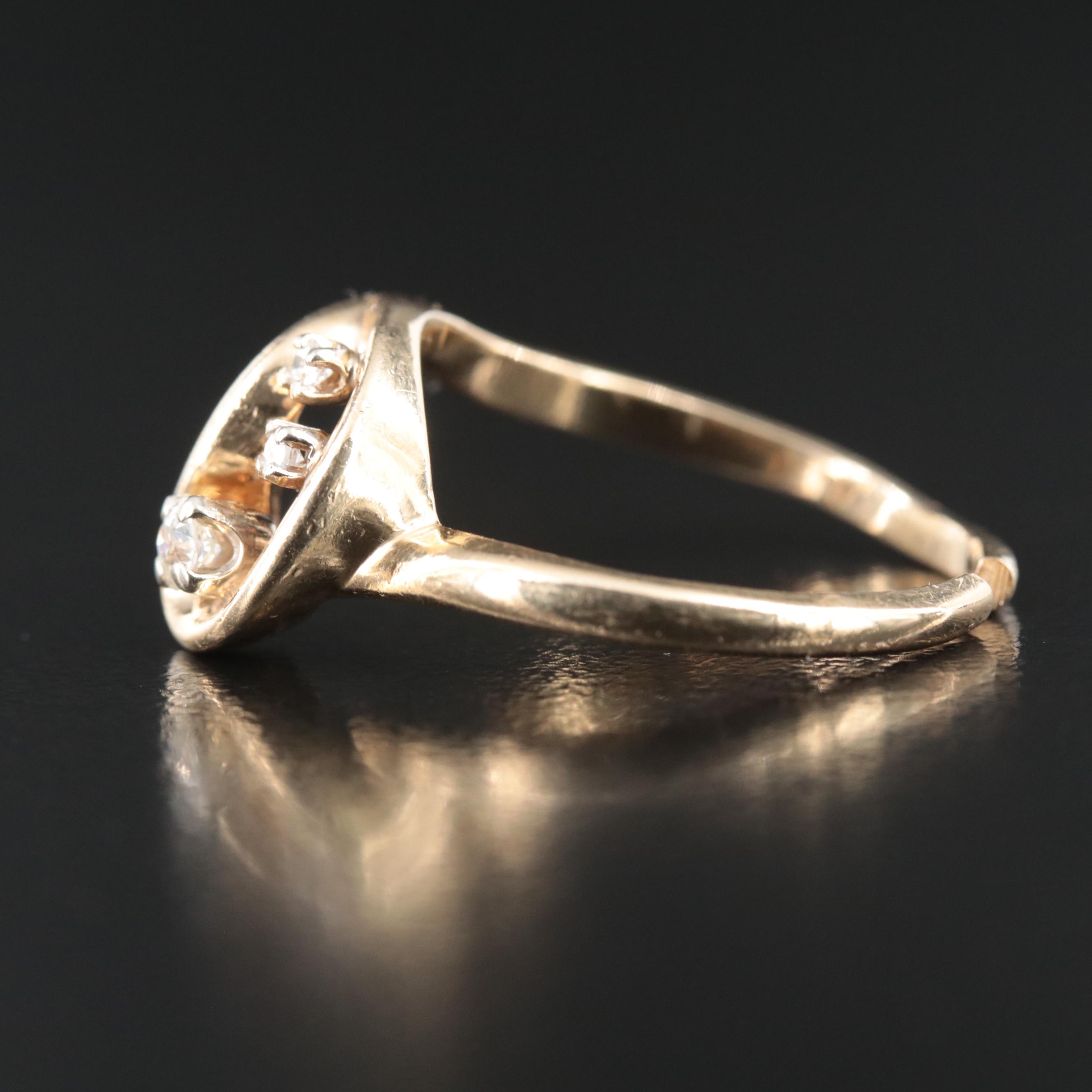 14K 0.12 CTW Diamond Ring