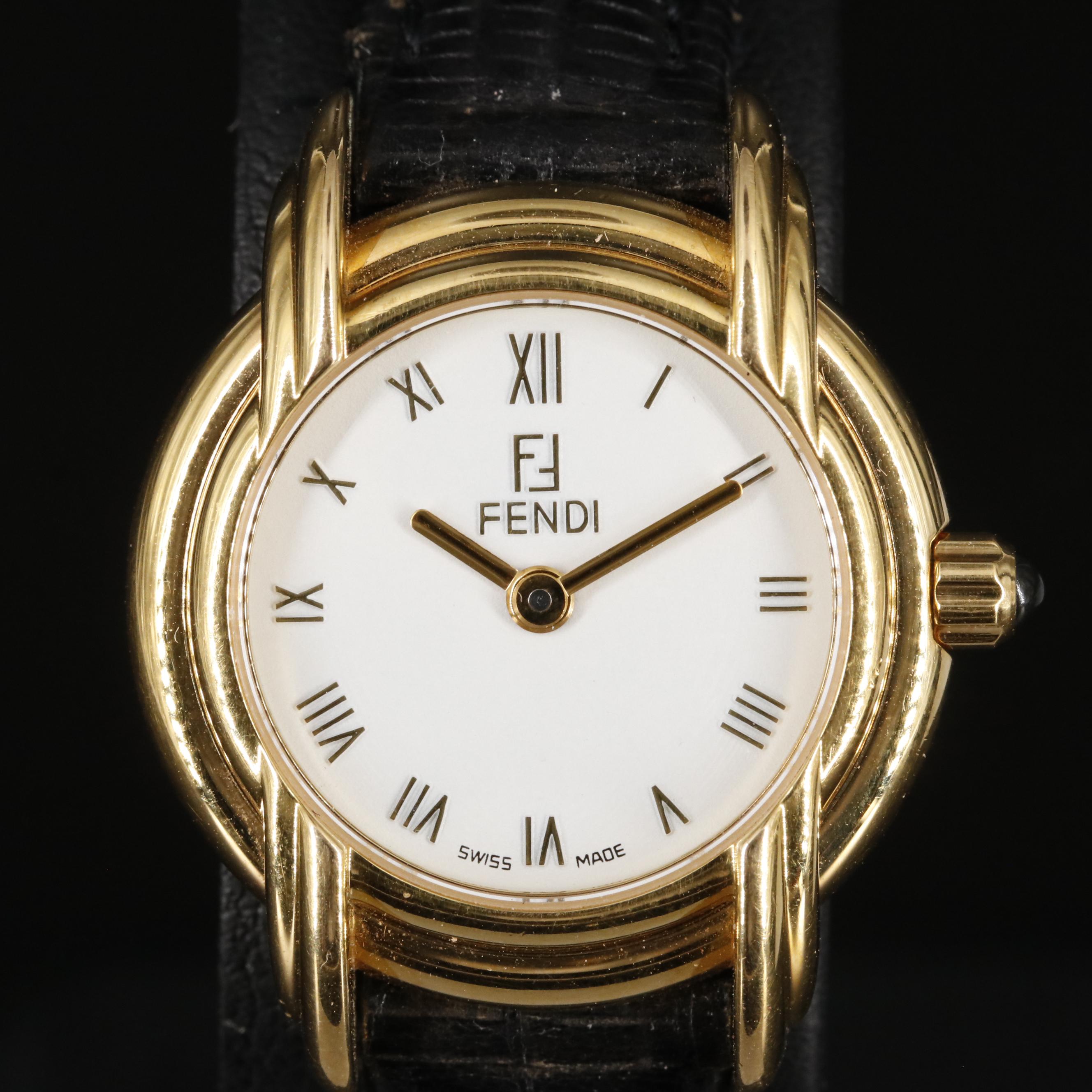 Fendi Swiss Made Stainless Steel Analog Watch