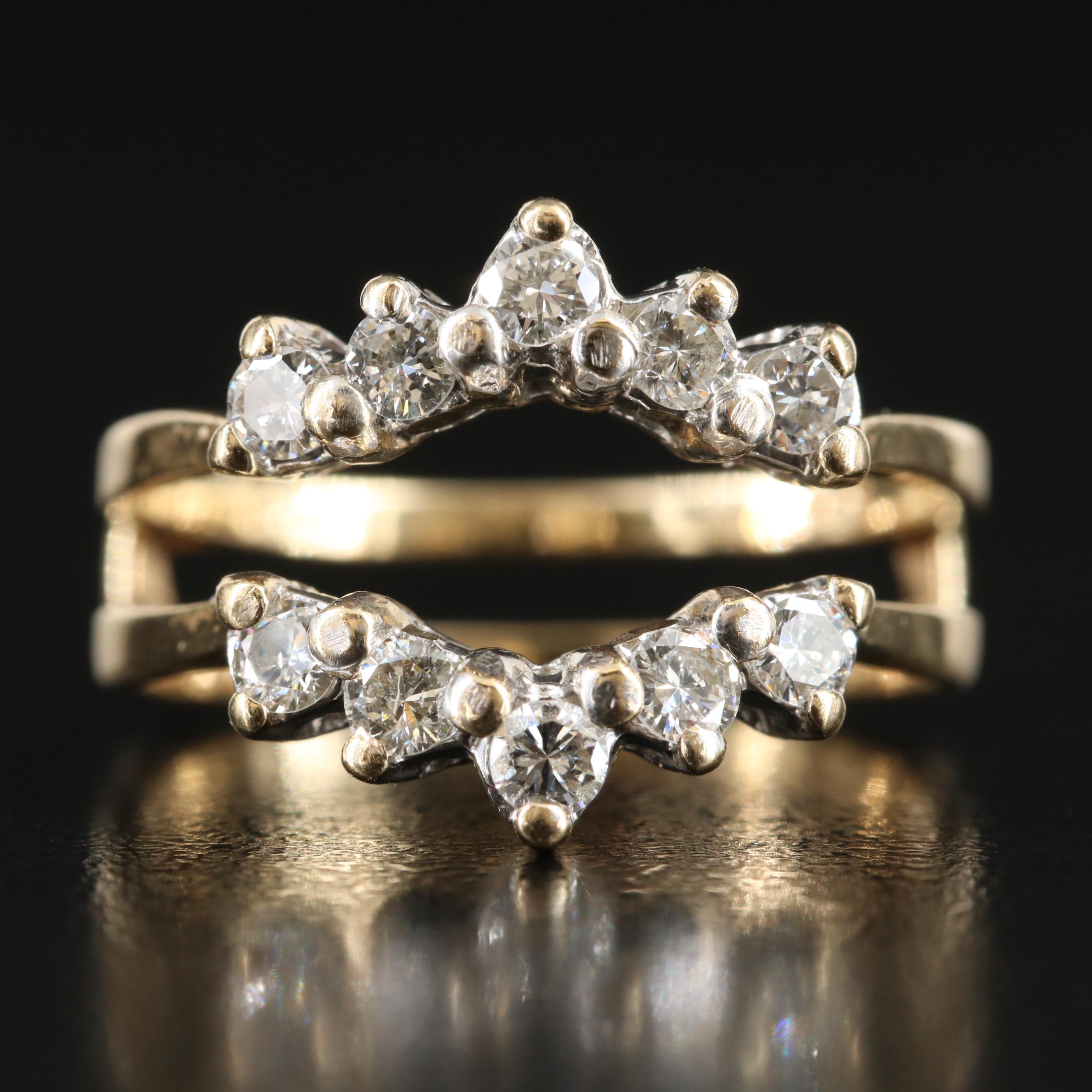 14K 0.60 CTW Diamond Ring Jacket