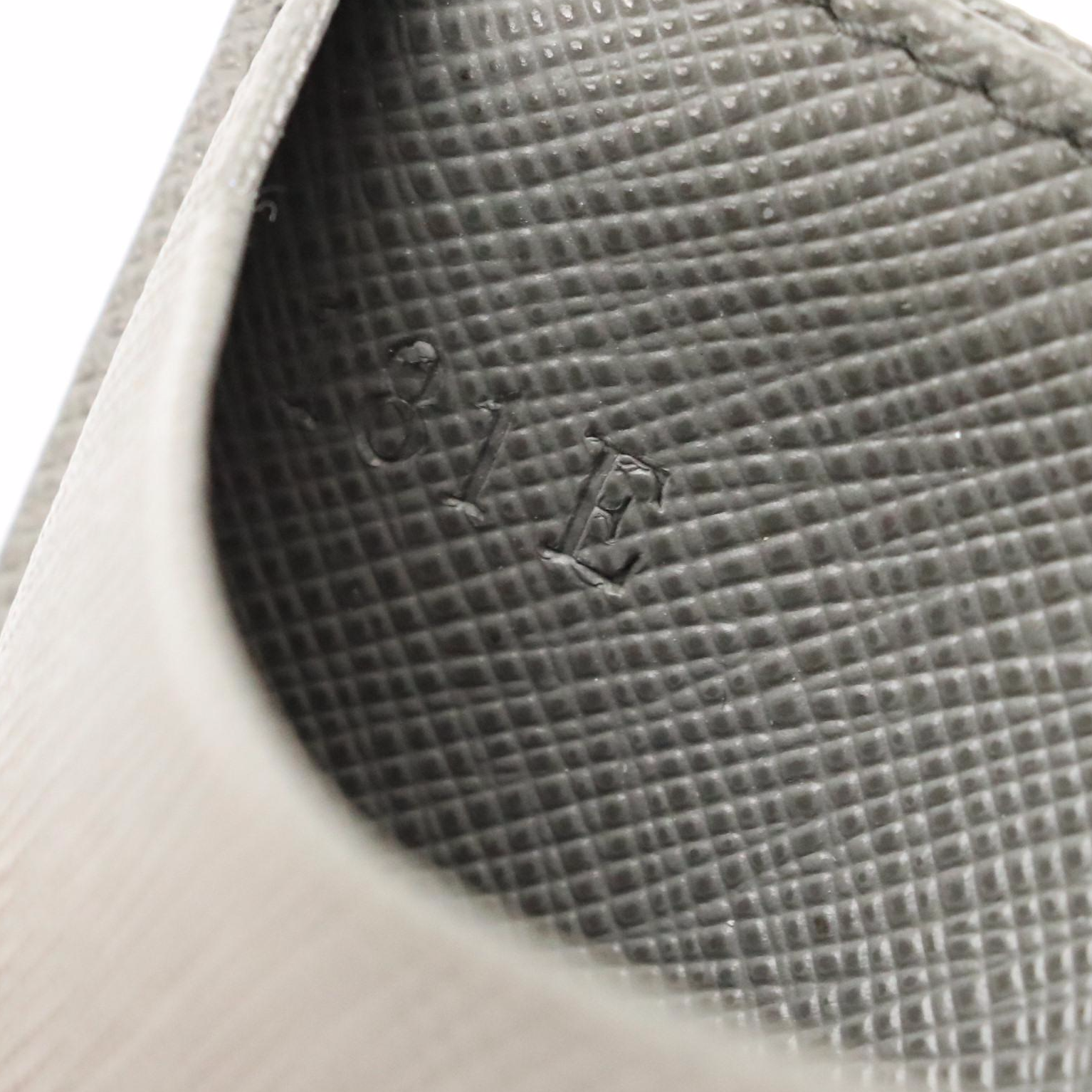 Prada Card Case in Cool Grey Saffiano Leather