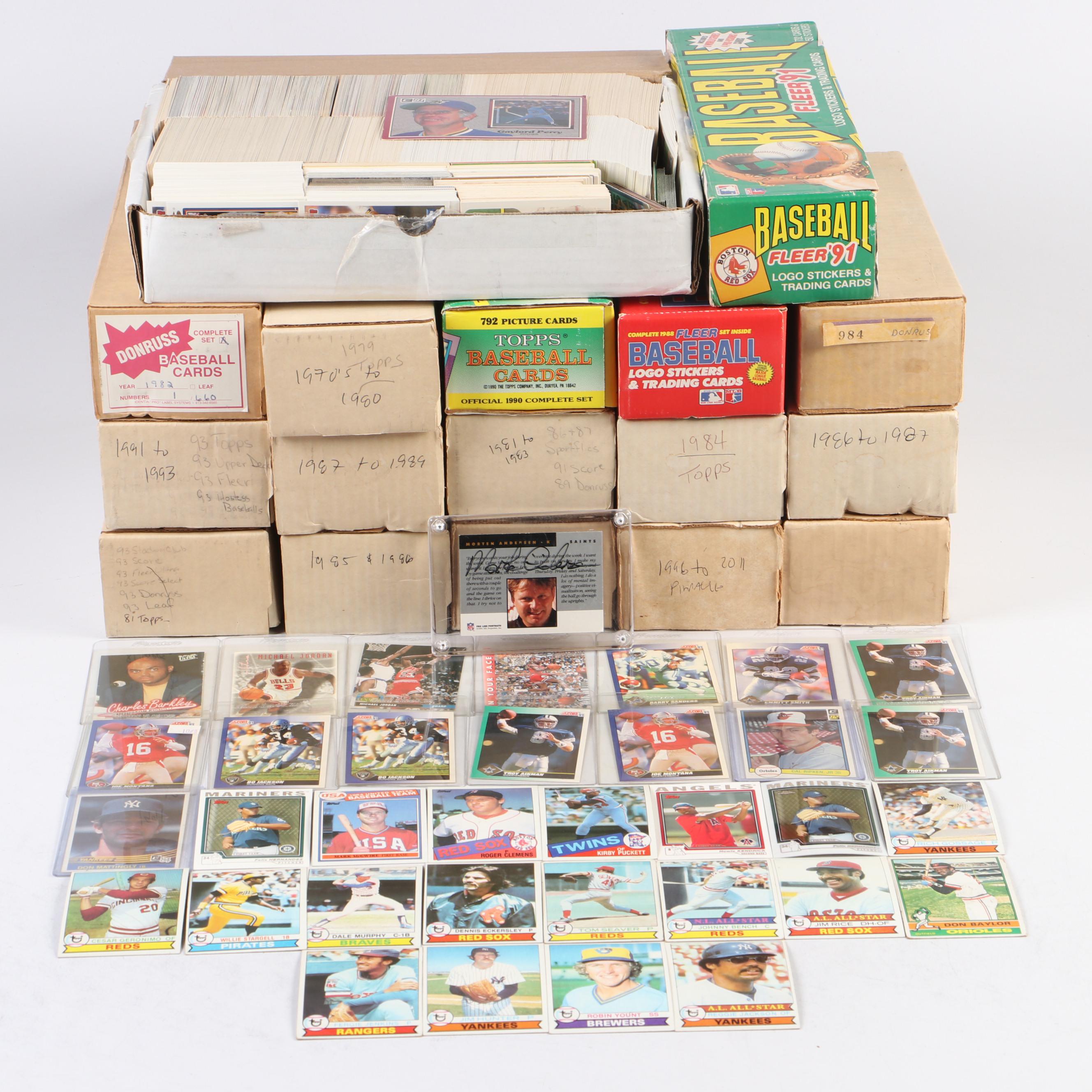 Topps with Other Sports Cards, Don Mattingly Rookie and More, 1970s-2000s