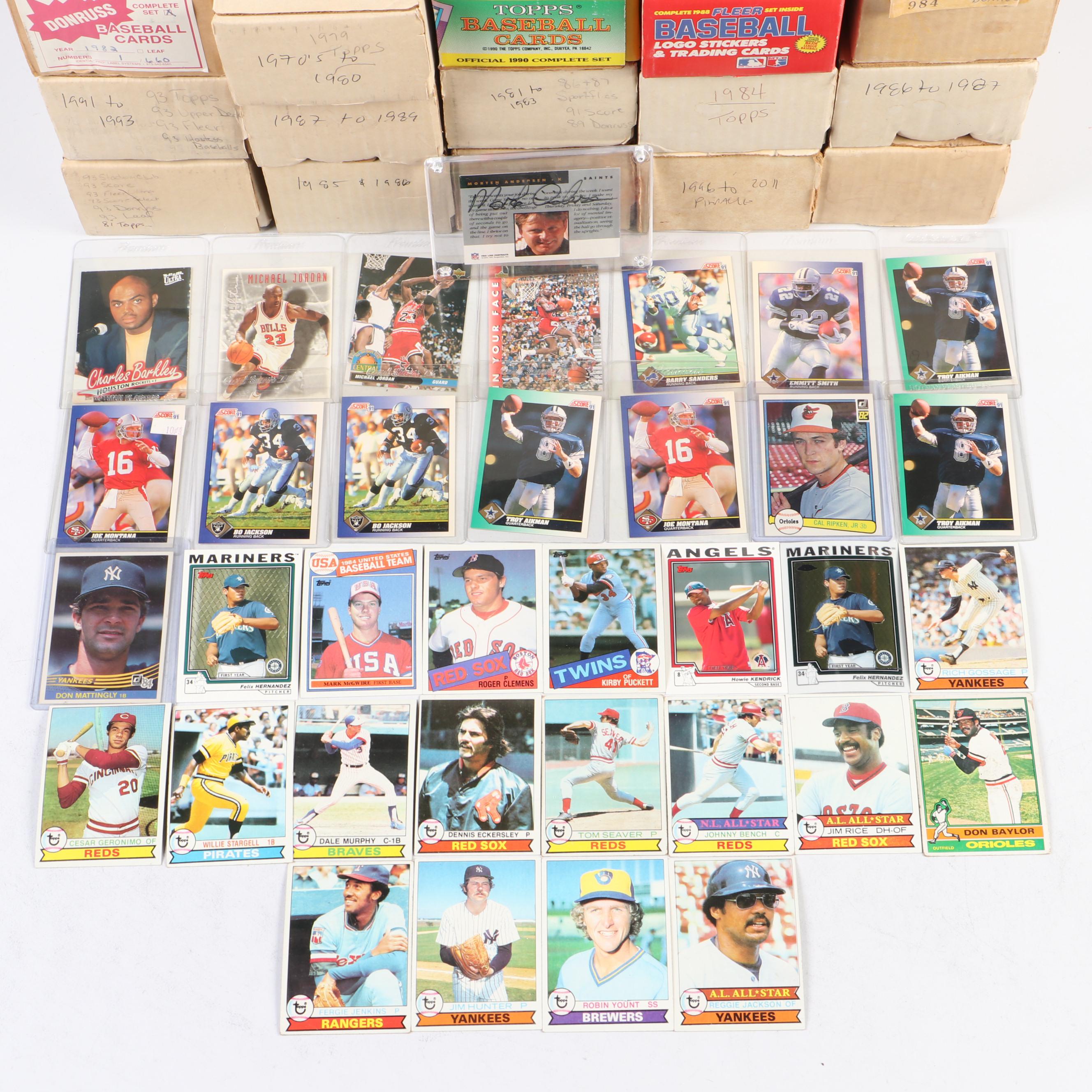 Topps with Other Sports Cards, Don Mattingly Rookie and More, 1970s-2000s