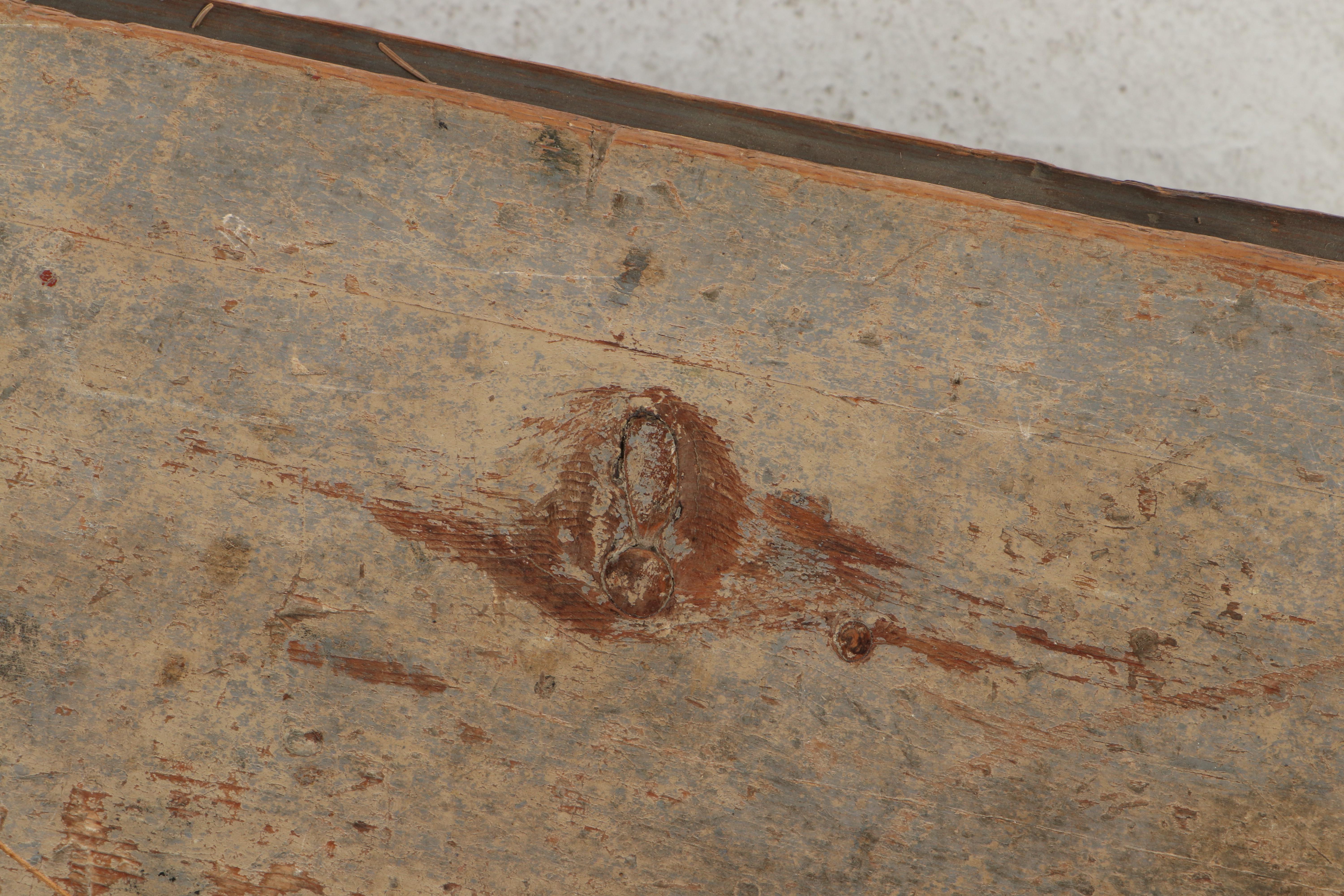 American Primitive Painted Pine Tool Chest, 19th Century