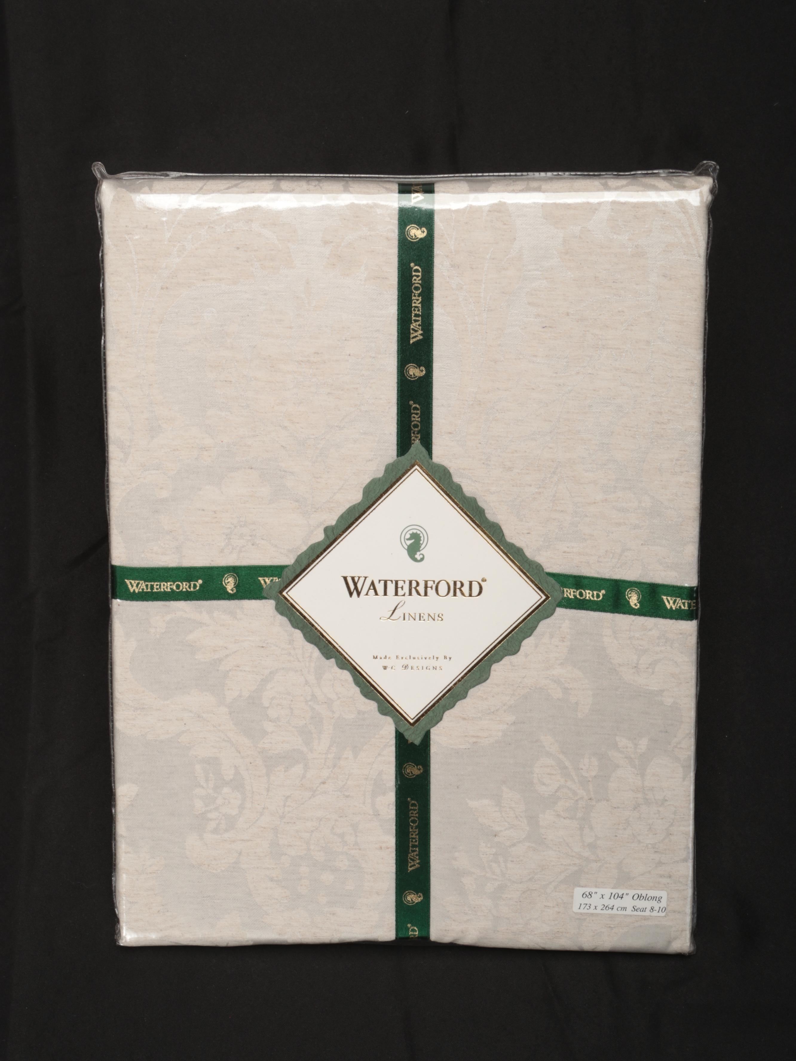 Waterford Linens Tablecloth with Other Table Linens