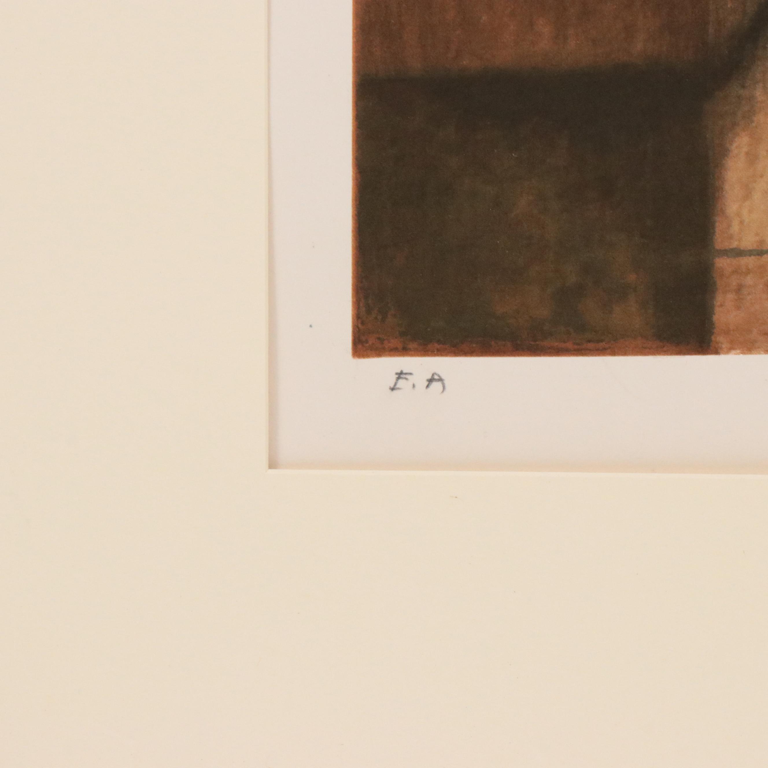 Jean-Pierre Capron Cityscape Lithograph