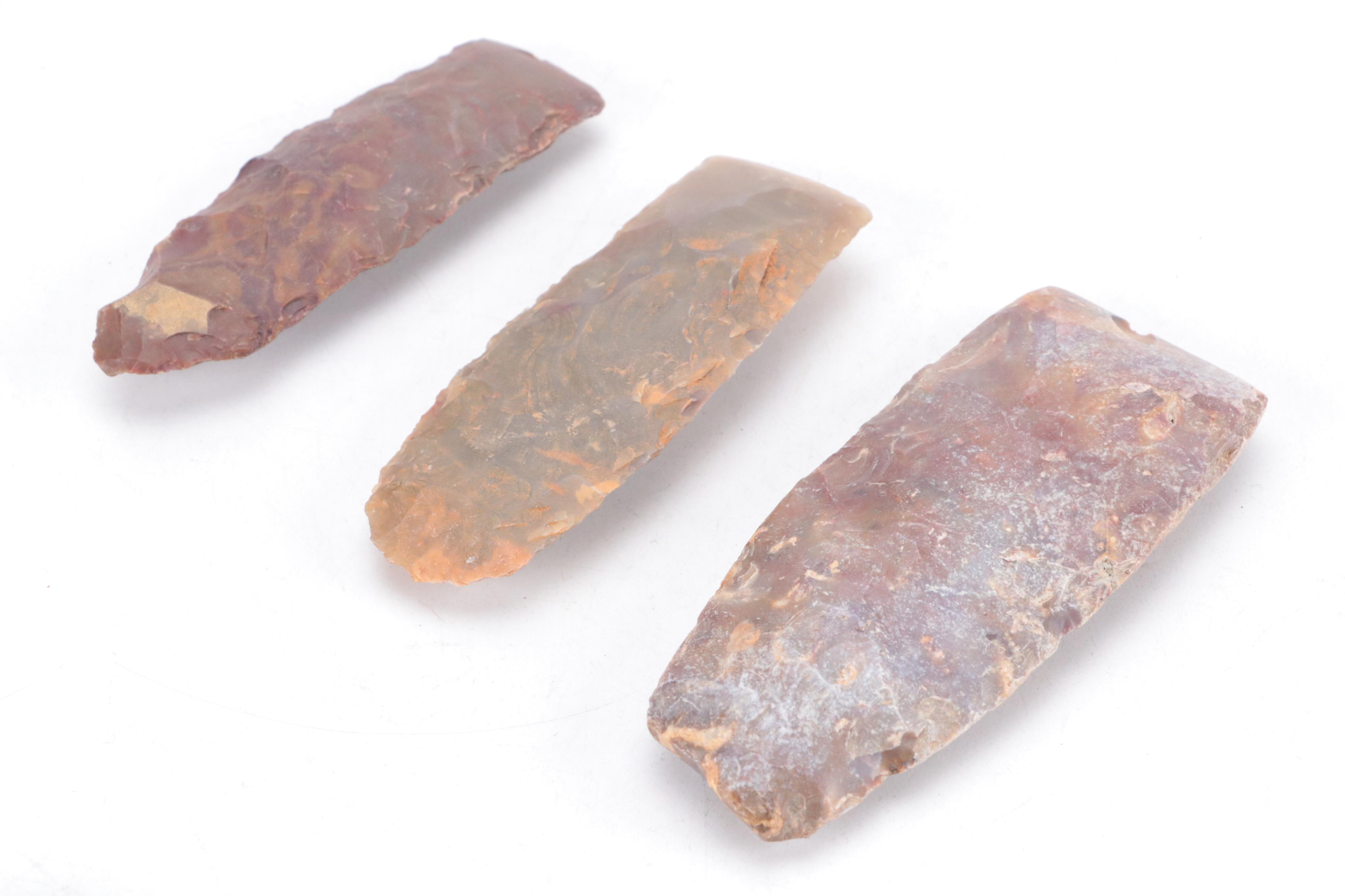 Early Native American Type Knapped Lithic Tools