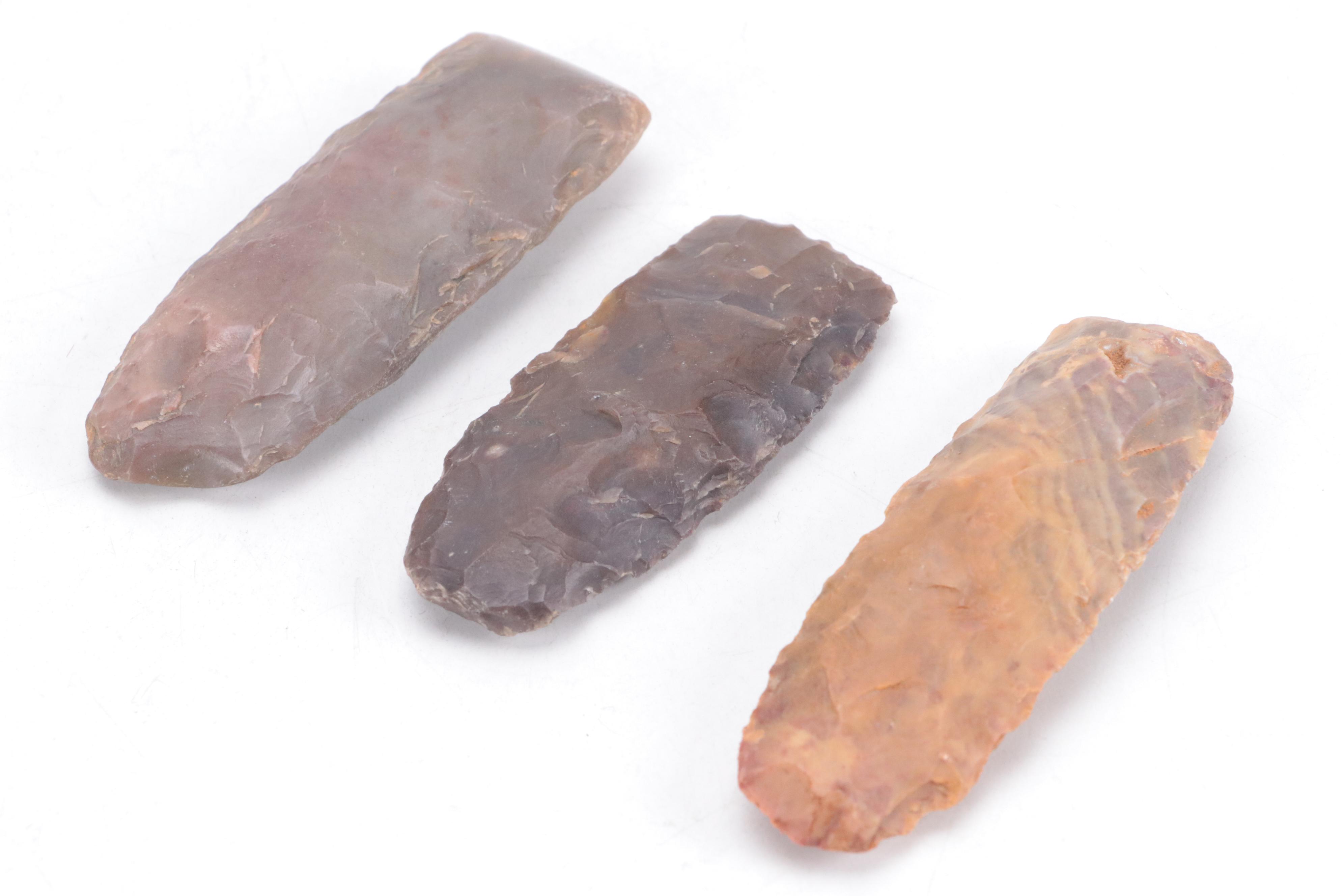 Early Native American Type Knapped Lithic Tools