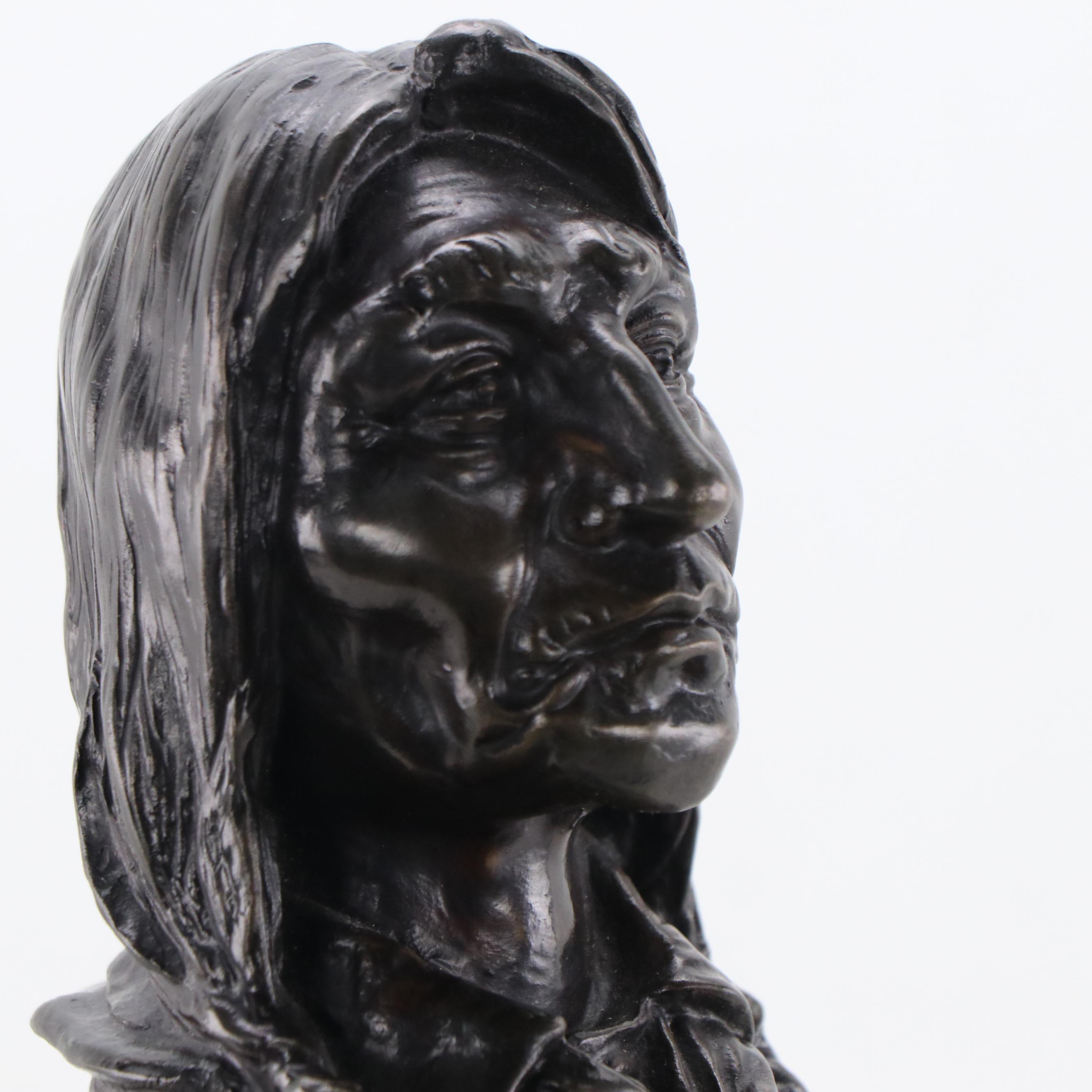 Carl Kauba Bronze Sculpture "Chief Wolf Robe"