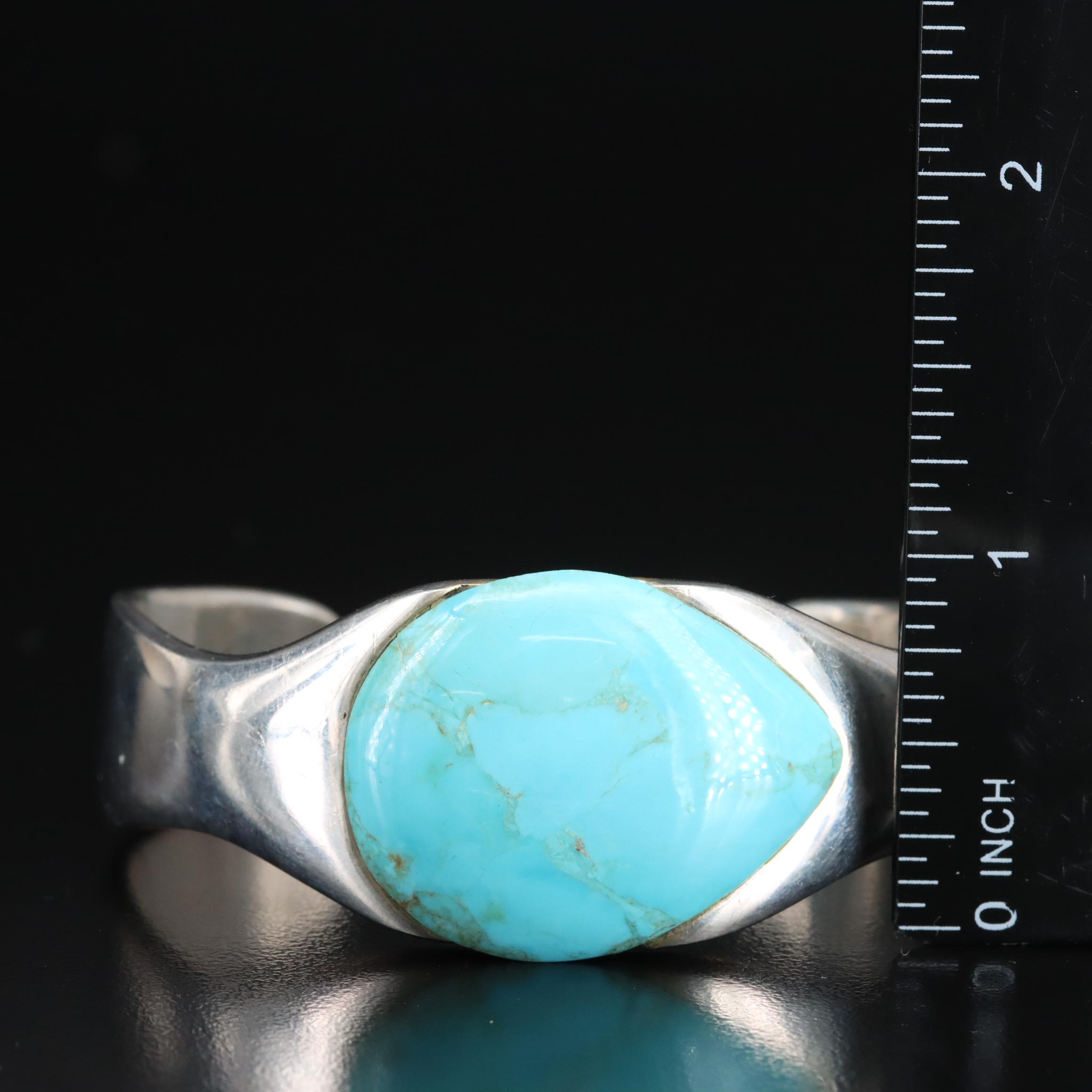 Barse Sterling Turquoise Cuff