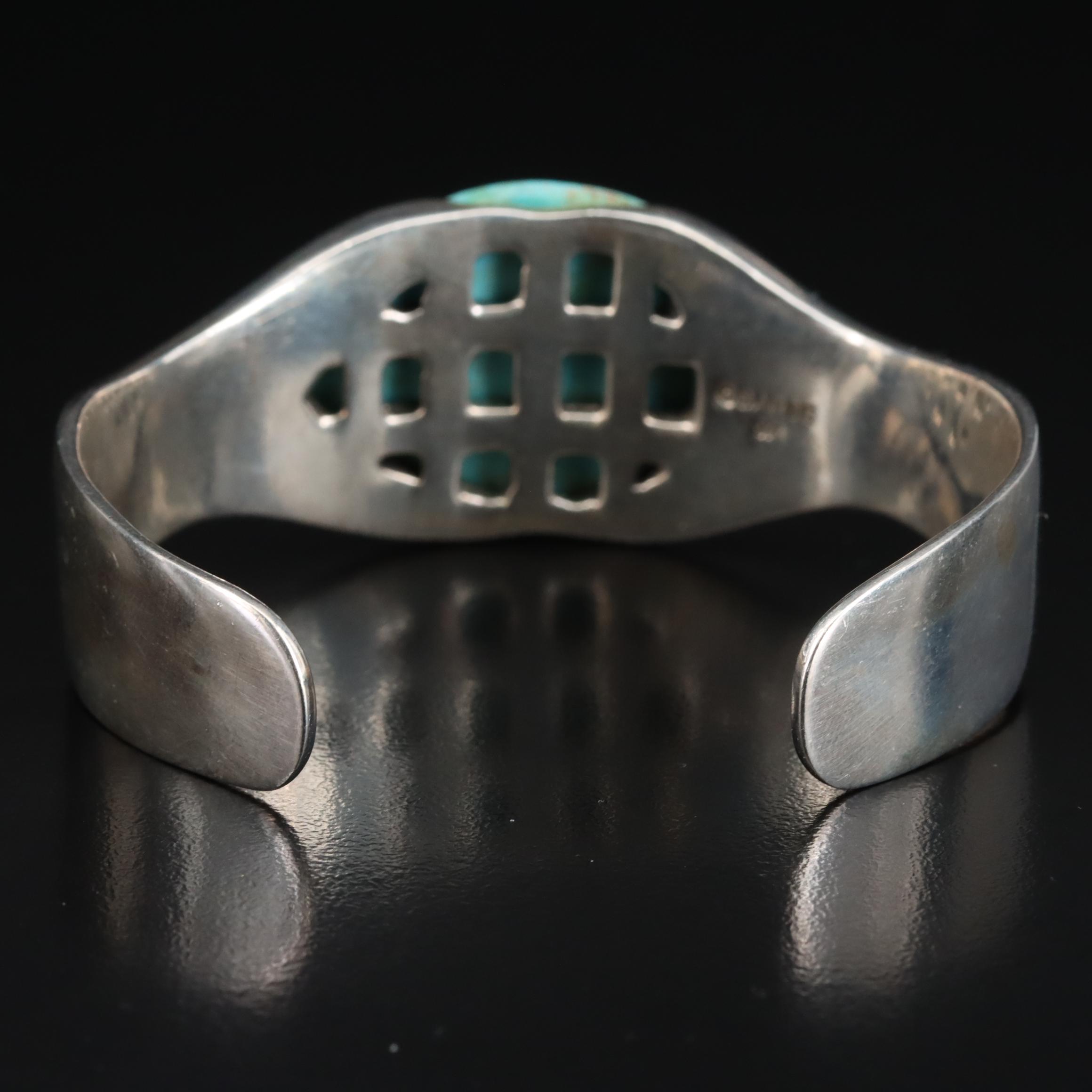 Barse Sterling Turquoise Cuff