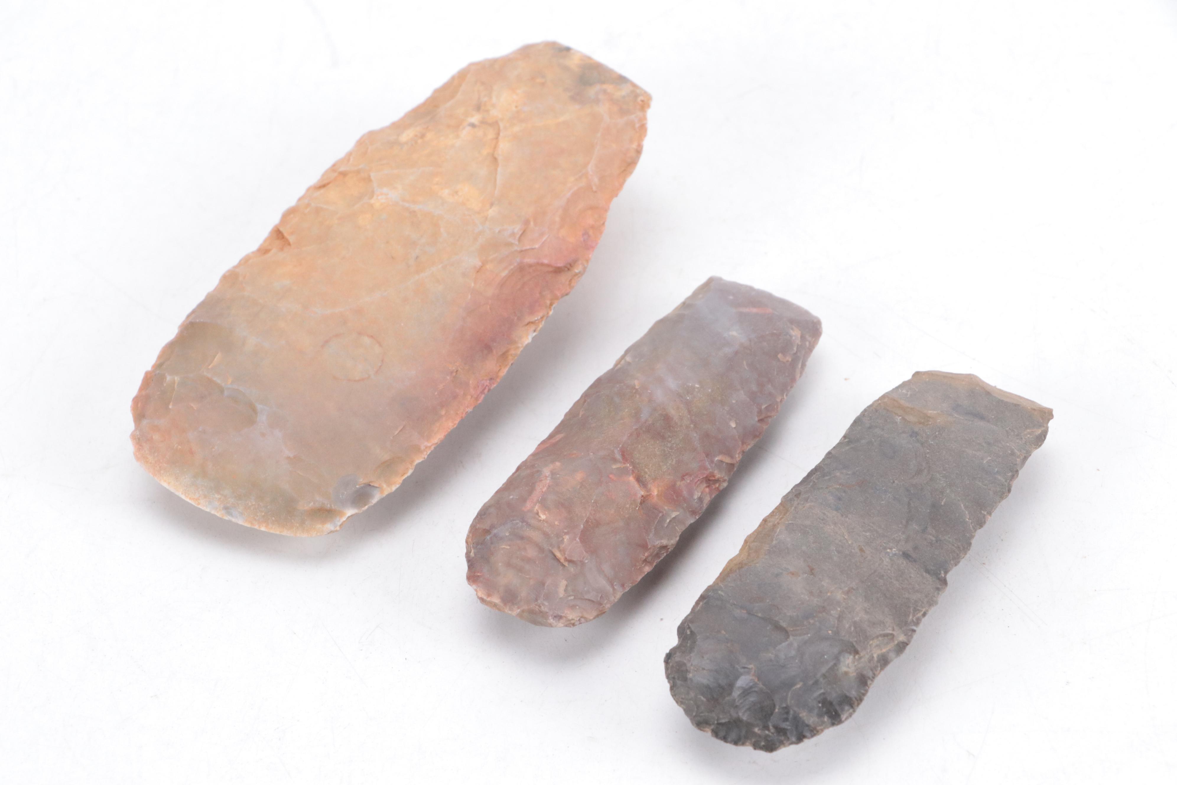 Early Native American Type Knapped Lithic Tools