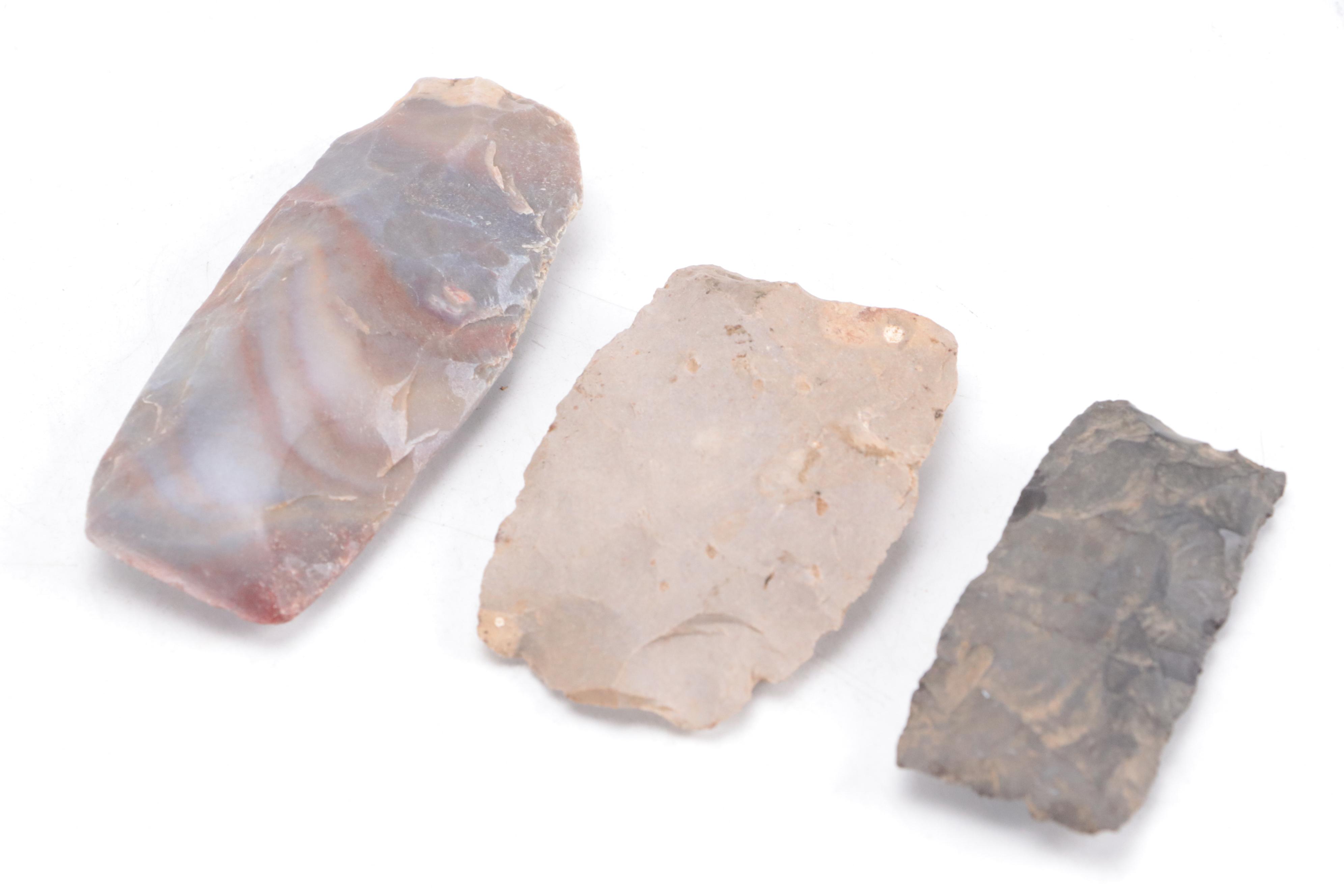 Early Native American Type Knapped Lithic Tools