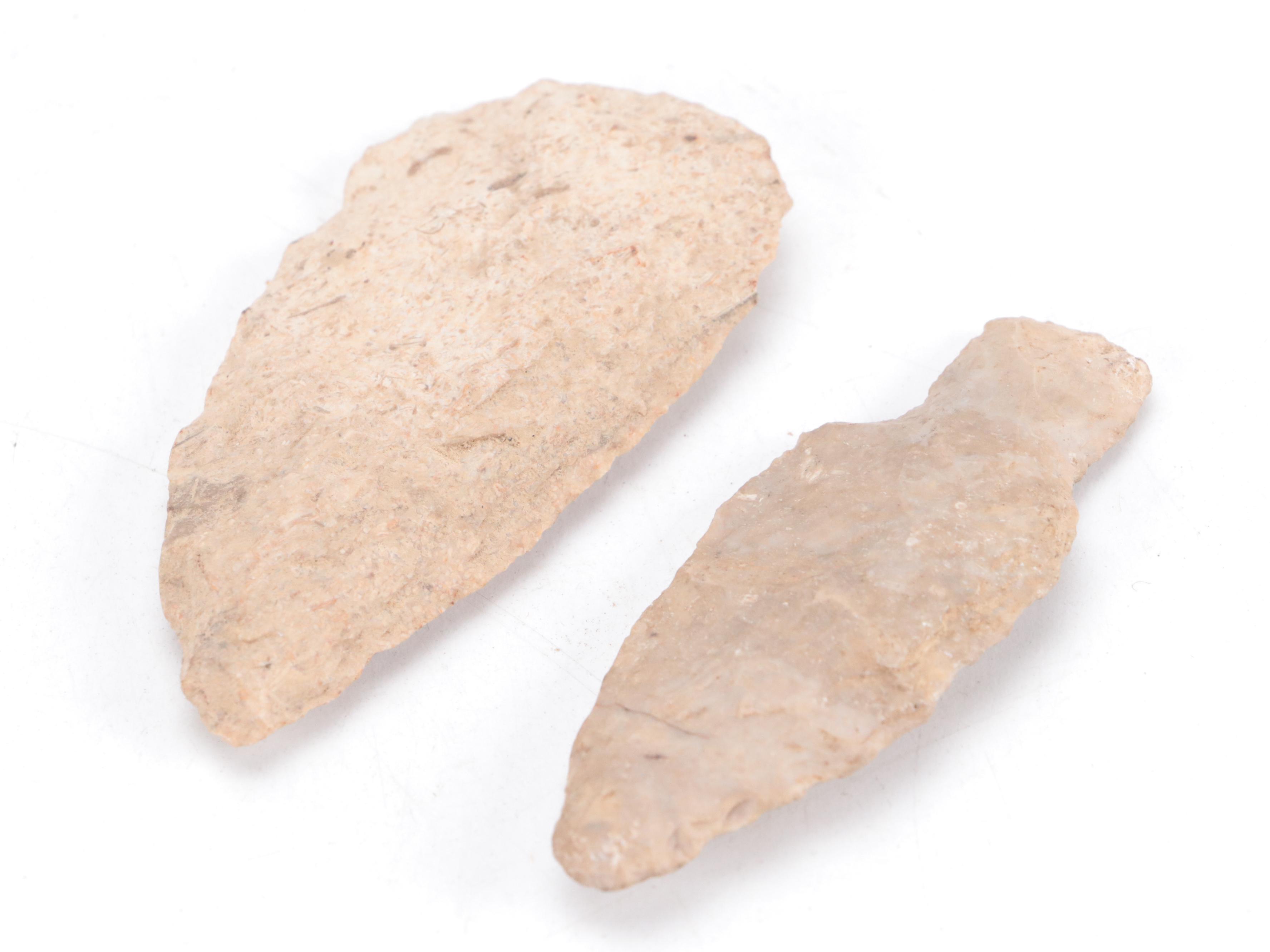 Early Native American Type Knapped Lithic Tools