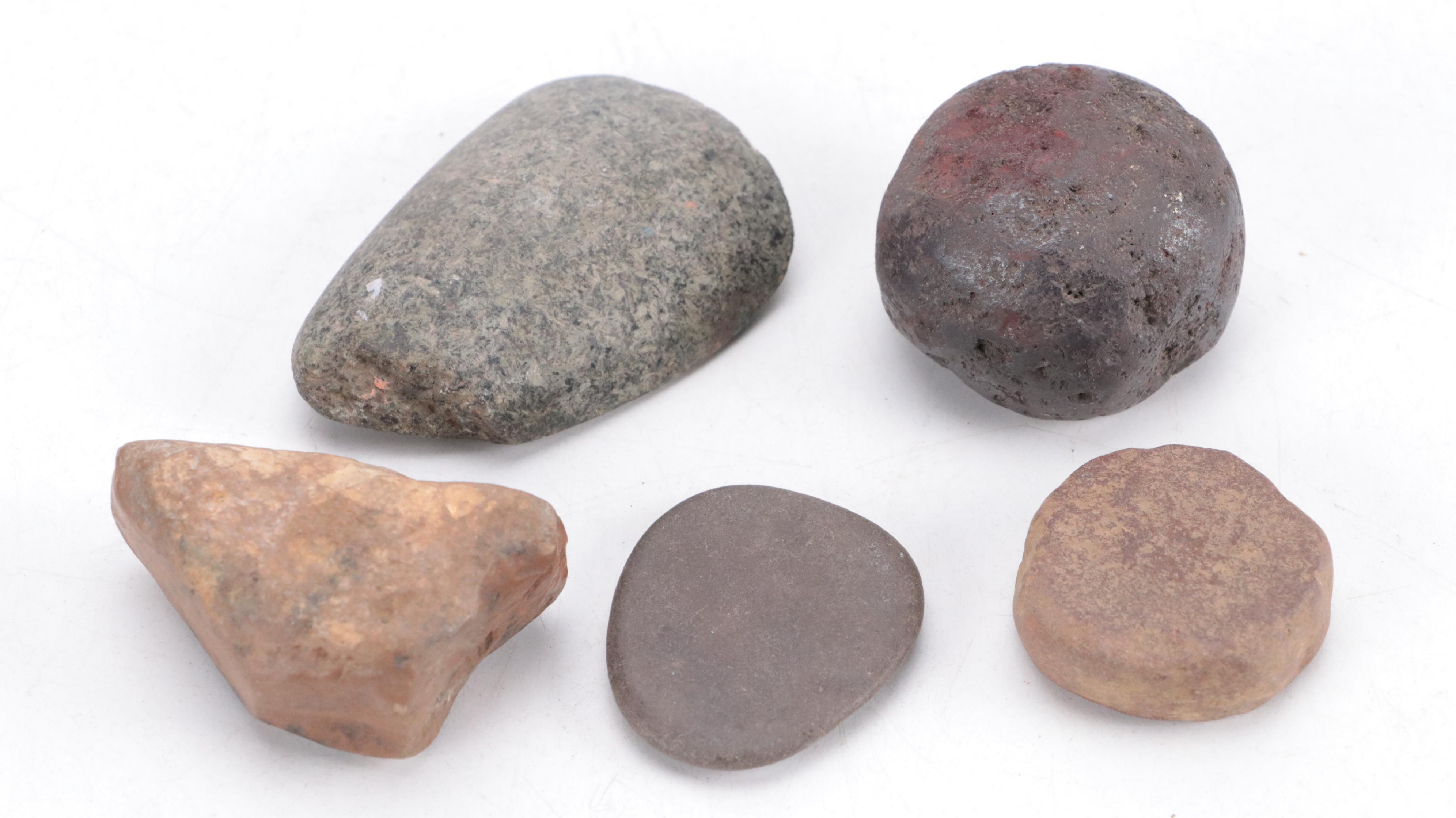 Early Native American Type Holed Stone, Stone Tools, and Other Lithics
