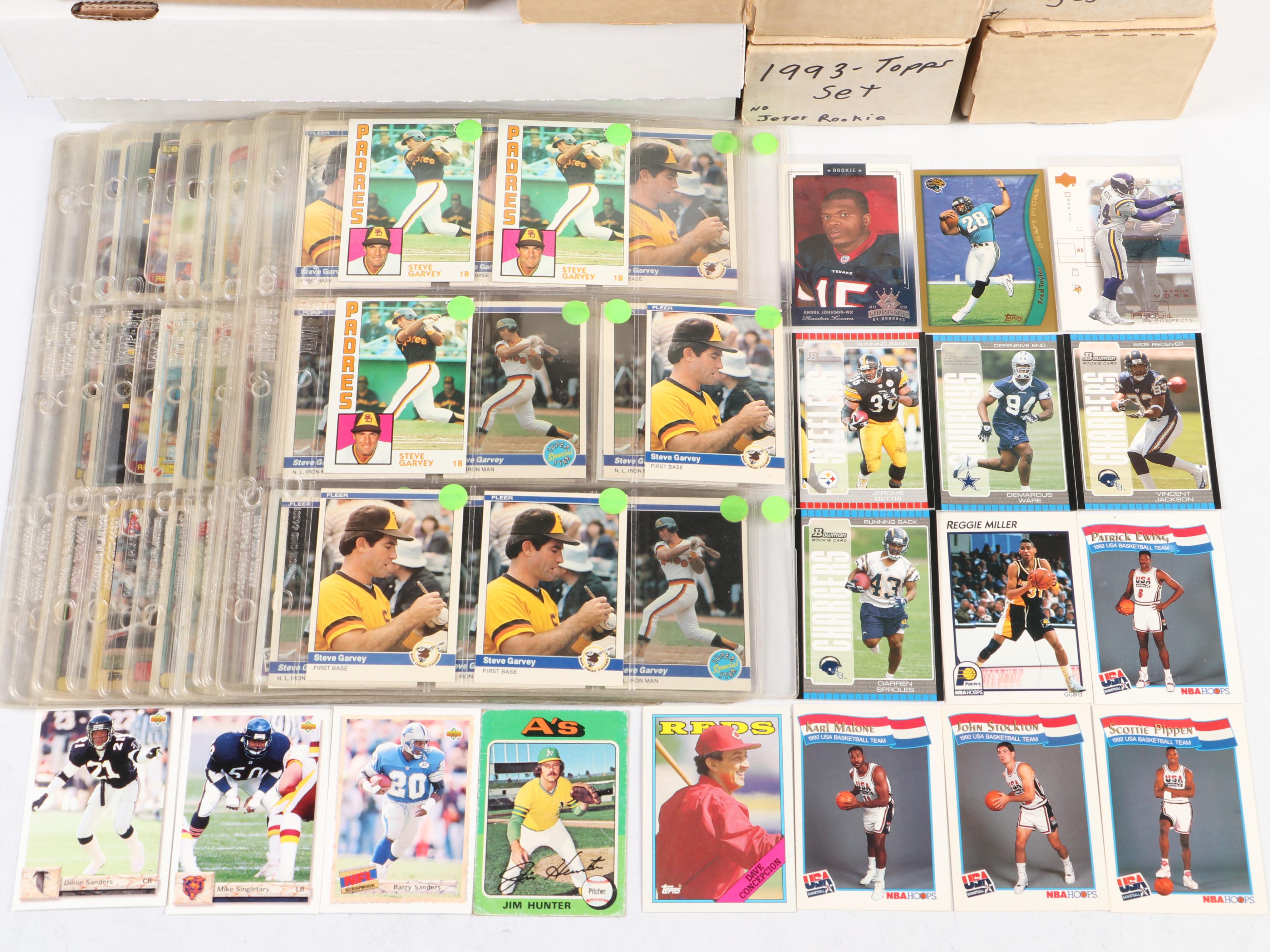 Score with More Sports Cards Featuring Sanders, Malone, and More, 1980s-2010s