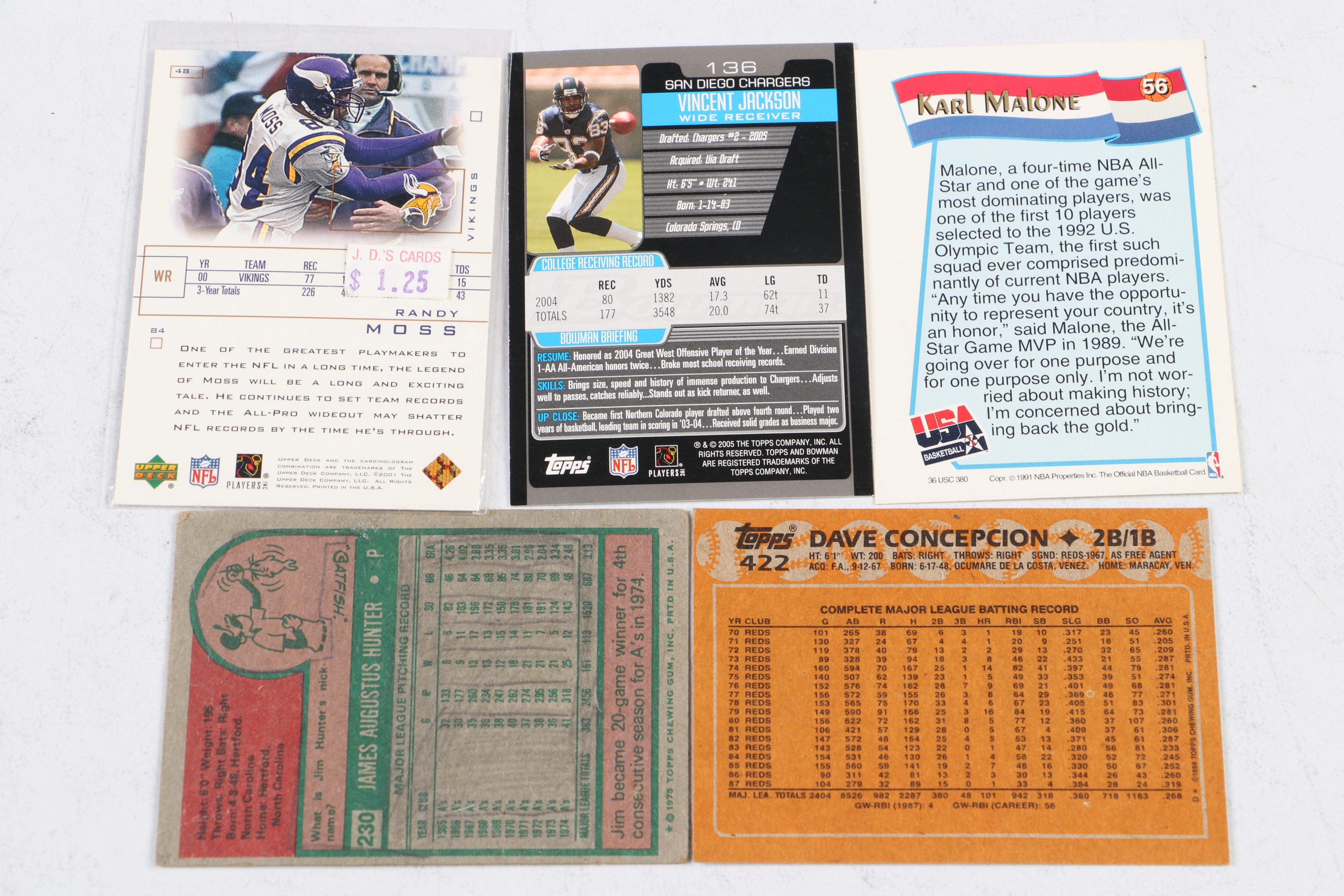 Score with More Sports Cards Featuring Sanders, Malone, and More, 1980s-2010s