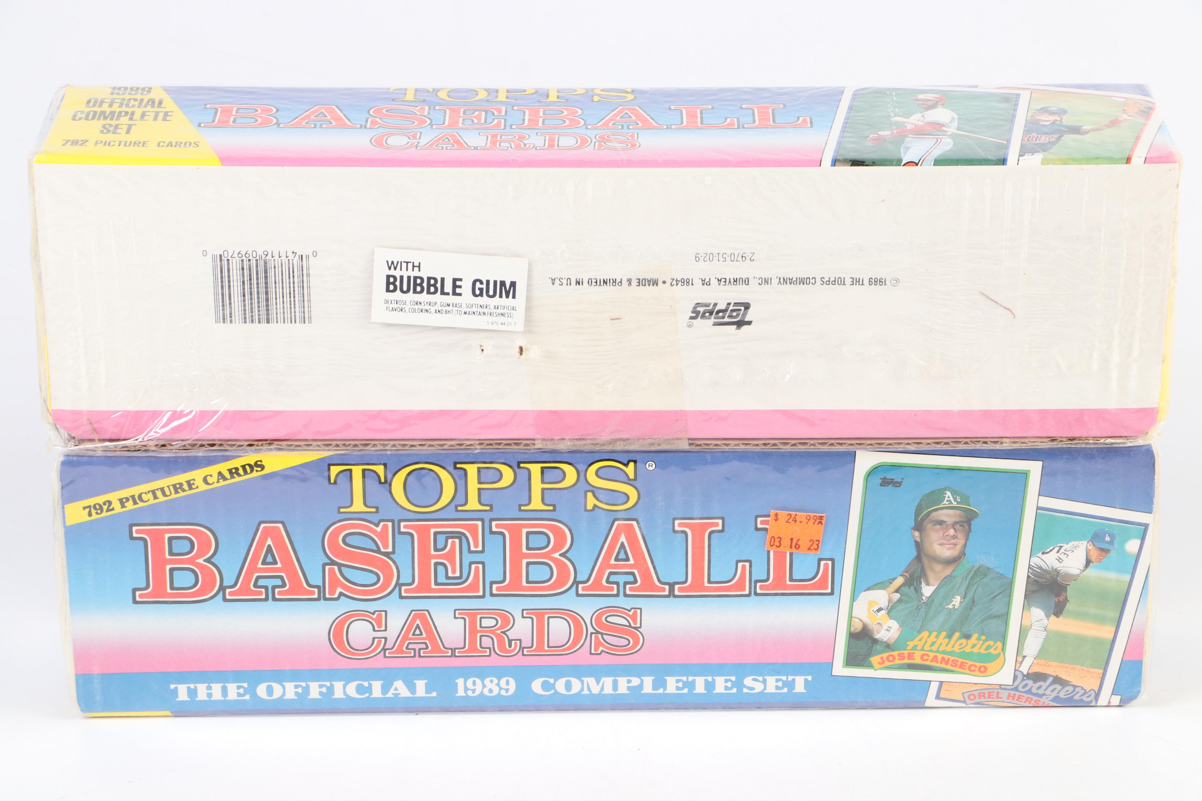 Bowman, Topps, Donruss, and More Sealed Baseball Card Sets, 1980s-1990s